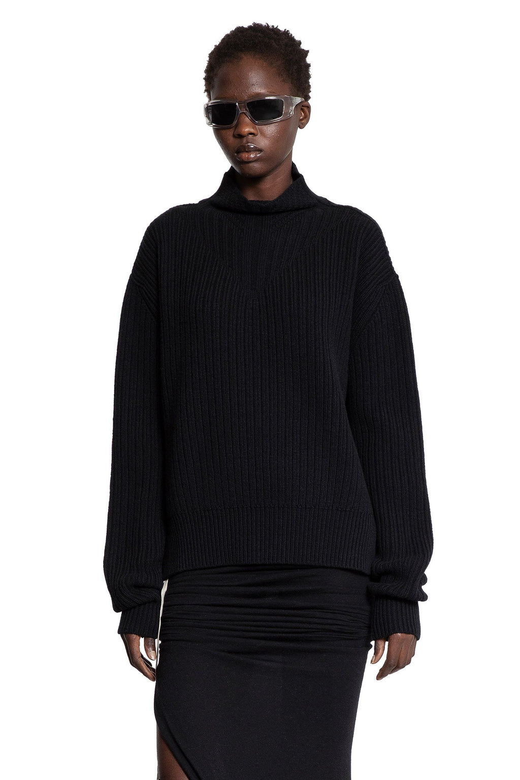 Оригінальна Concordians Fisherman Turtle In Alpaca Knit Rick owens – боковий вид