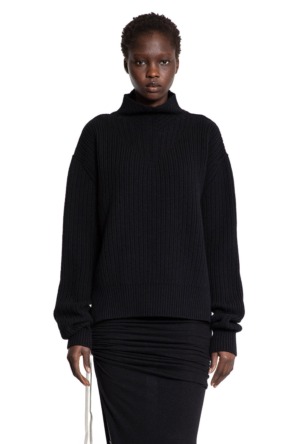Оригінальна Concordians Fisherman Turtle In Alpaca Knit Rick owens – вид ззаду