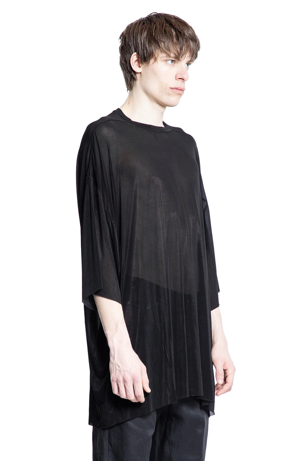 Оригінальна Hollywood Tommy T In Stretch Cupro Jersey Rick owens – детальний вид