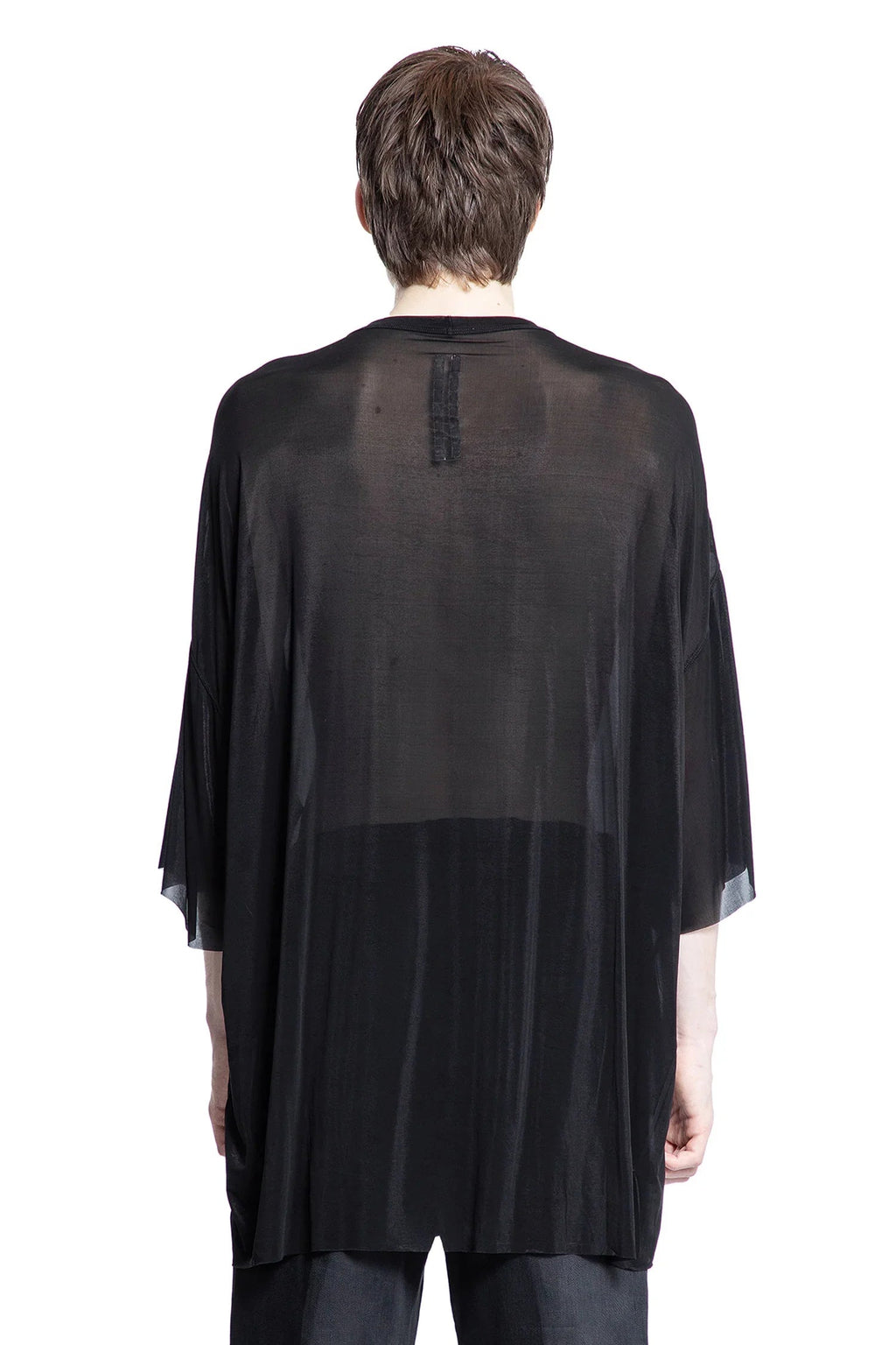 Оригінальна Hollywood Tommy T In Stretch Cupro Jersey Rick owens – збільшений вид