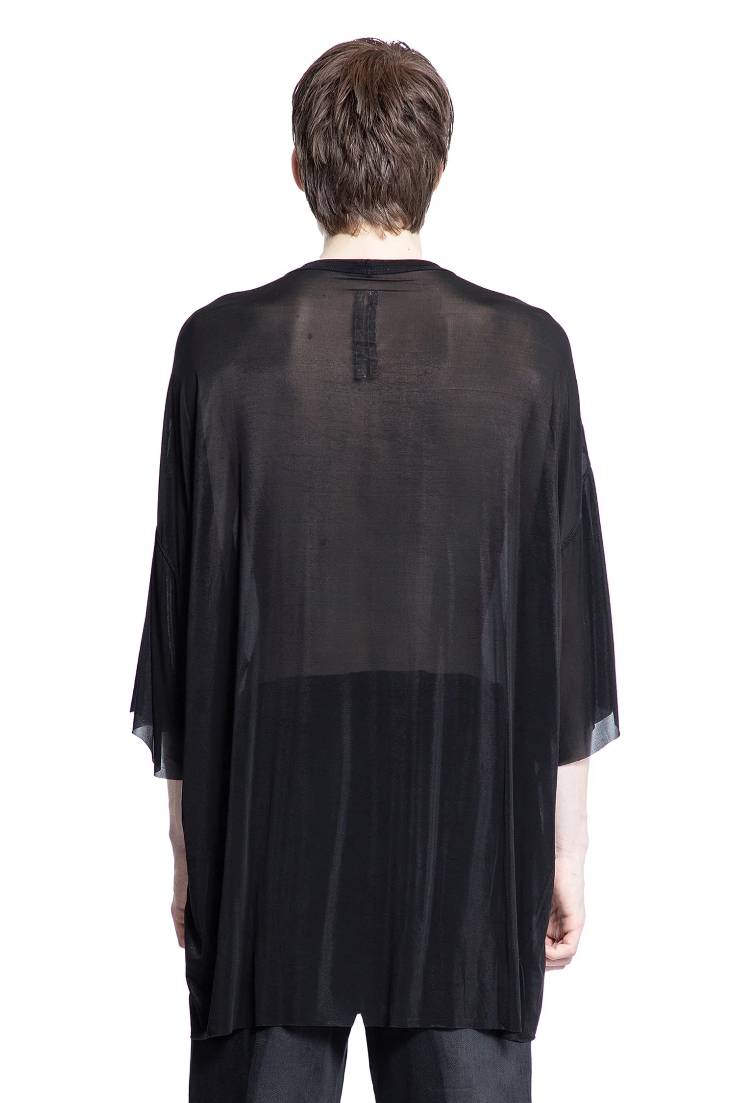 Оригінальна Hollywood Tommy T In Stretch Cupro Jersey Rick owens – збільшений вид
