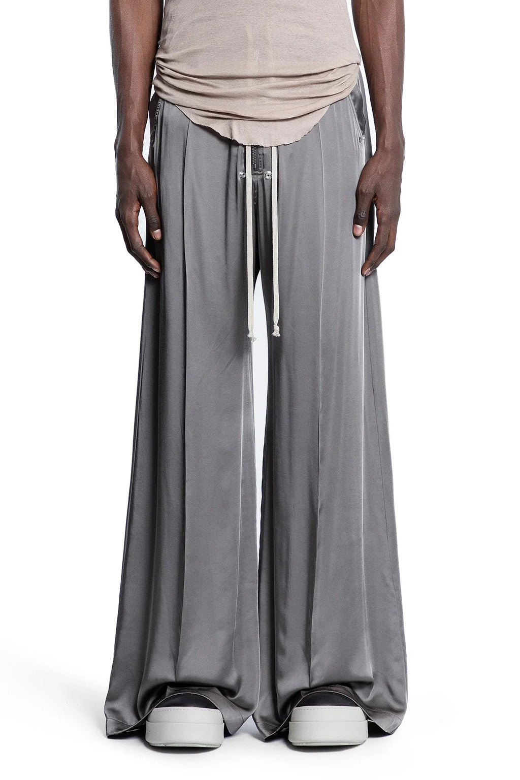 Man Grey Trousers Rick owens оригінал – Купити в Україні – боковий вид