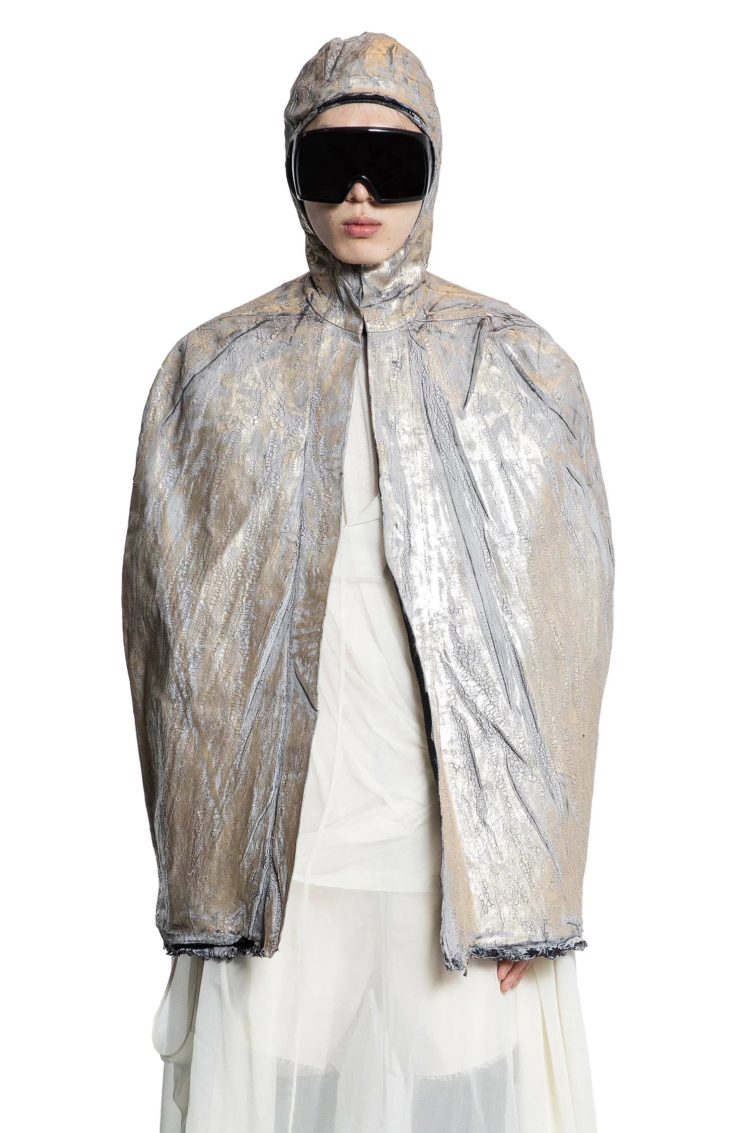 Оригінальна Hollywood Pville Cropped Cape Rick owens – боковий вид
