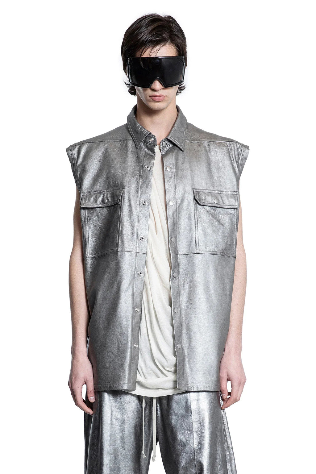 Hollywood Jumbo Sleeveless Outershirt Rick owens оригінал – Купити в Україні – боковий вид