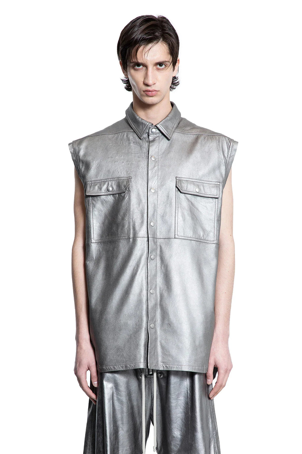 Hollywood Jumbo Sleeveless Outershirt Rick owens оригінал – Купити в Україні – вид ззаду