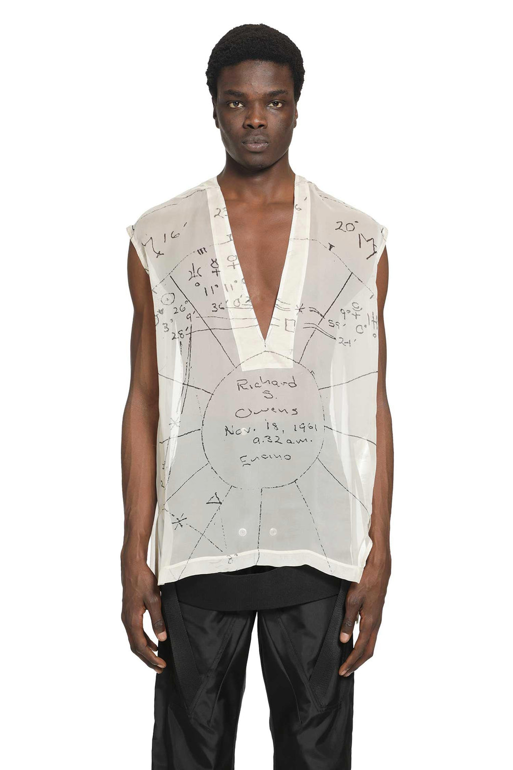 Оригінальна Flightsuit Silk Top Rick owens – вид ззаду