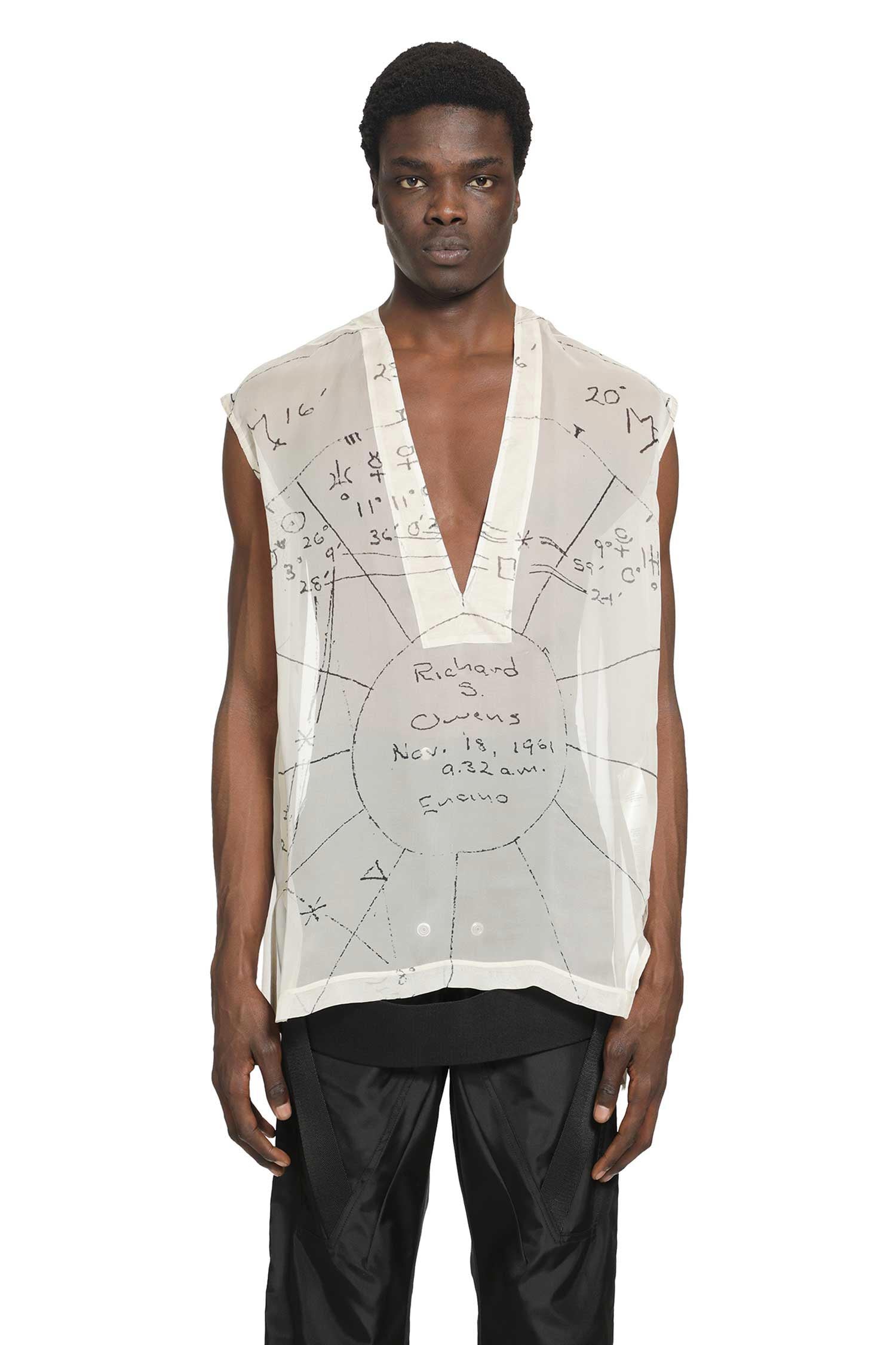 Оригінальна Flightsuit Silk Top Rick owens – вид ззаду