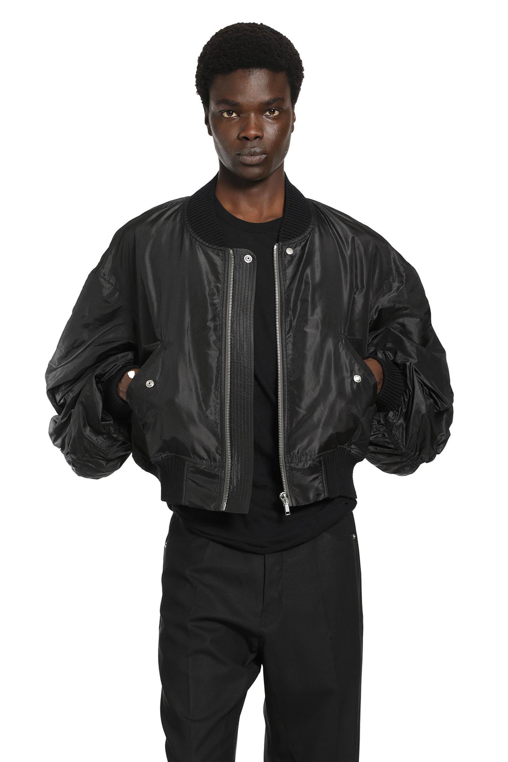 Temple Secchia Flight Jacket Rick owens – Гарантія оригінальності – боковий вид