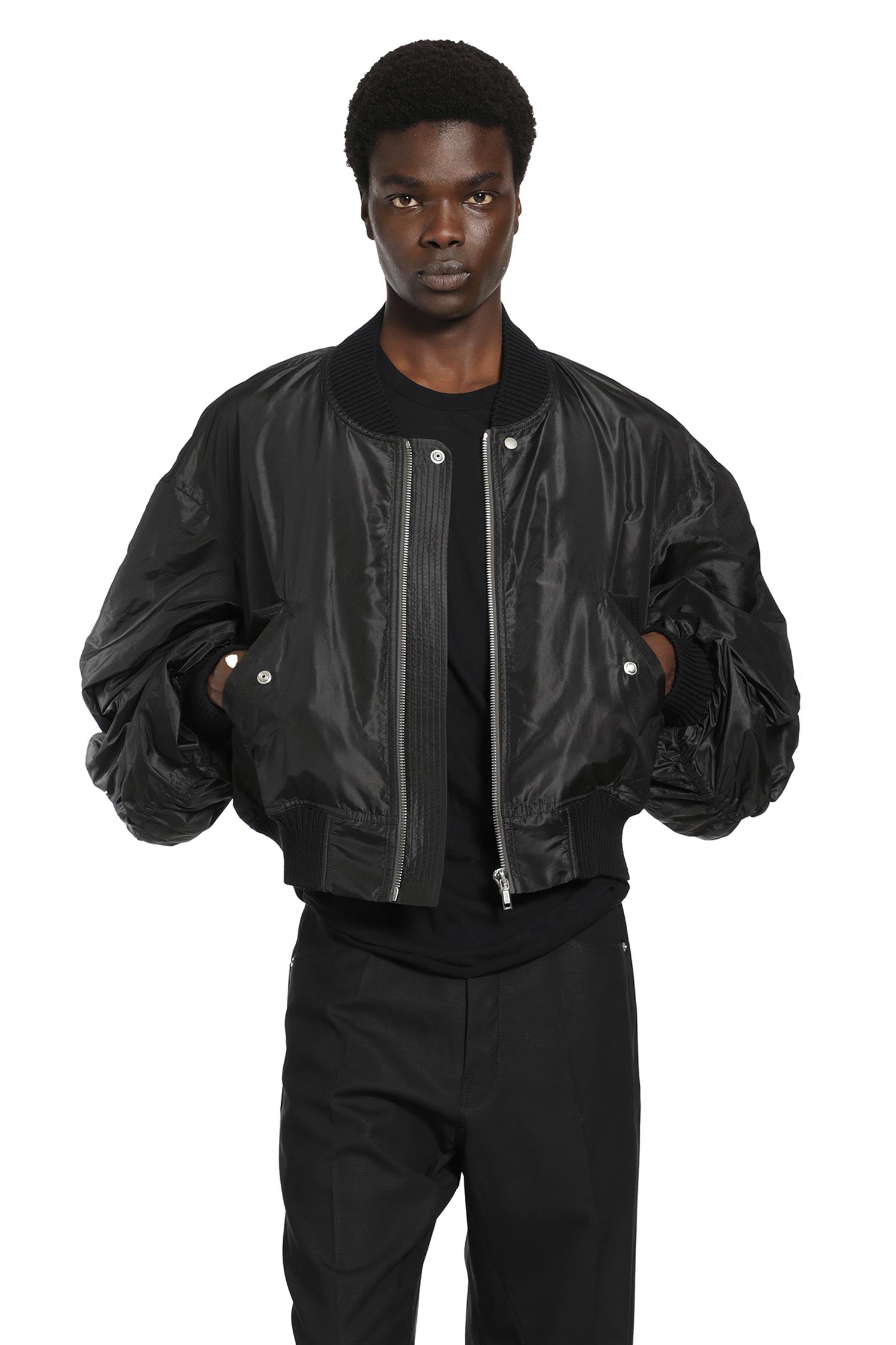 Temple Secchia Flight Jacket Rick owens – Гарантія оригінальності – боковий вид