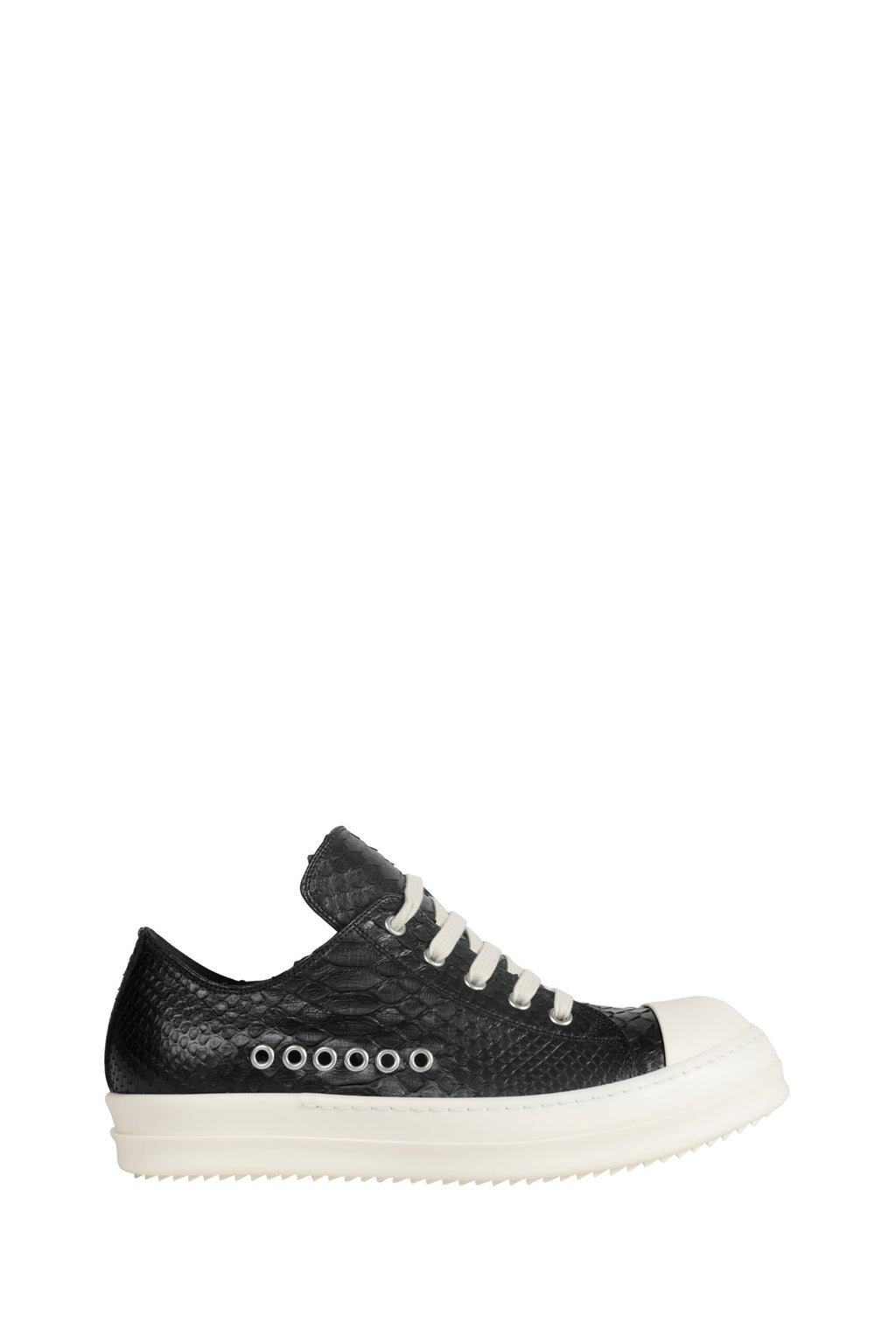 Temple Low Sneaks In Python Leather Rick owens – Гарантія оригінальності – боковий вид