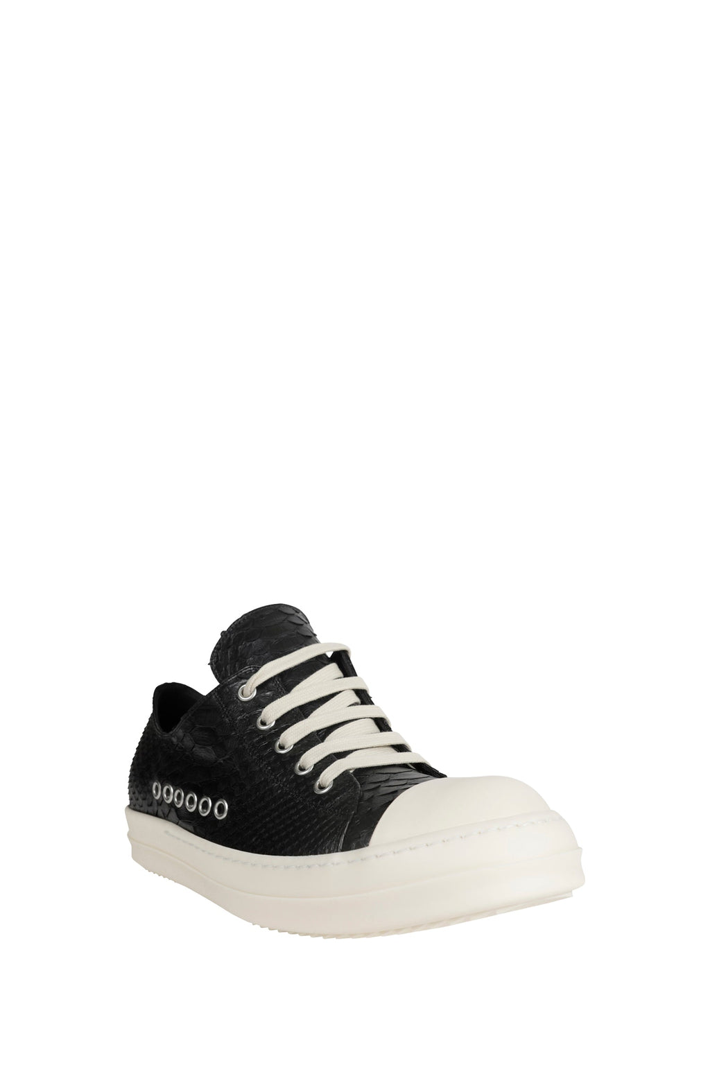 Temple Low Sneaks In Python Leather Rick owens – Гарантія оригінальності – вид ззаду