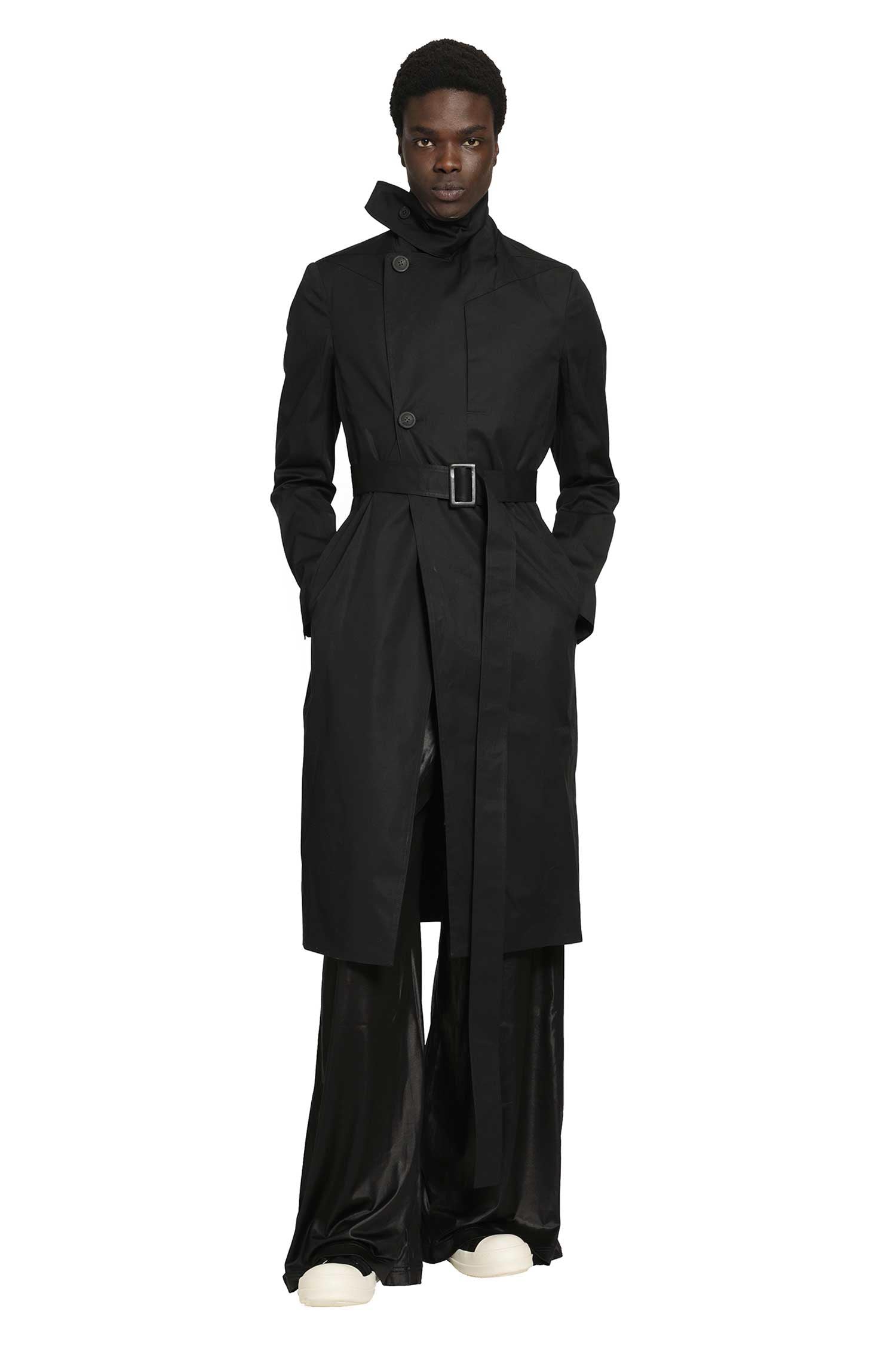 Оригінальна Temple Mastodon Trench Coat Rick owens – боковий вид