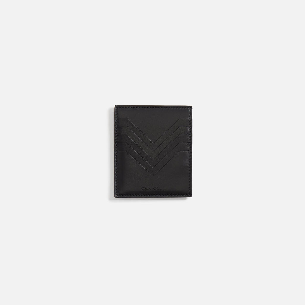 Square CC Holder Black Rick owens оригінал – Купити в Україні – боковий вид
