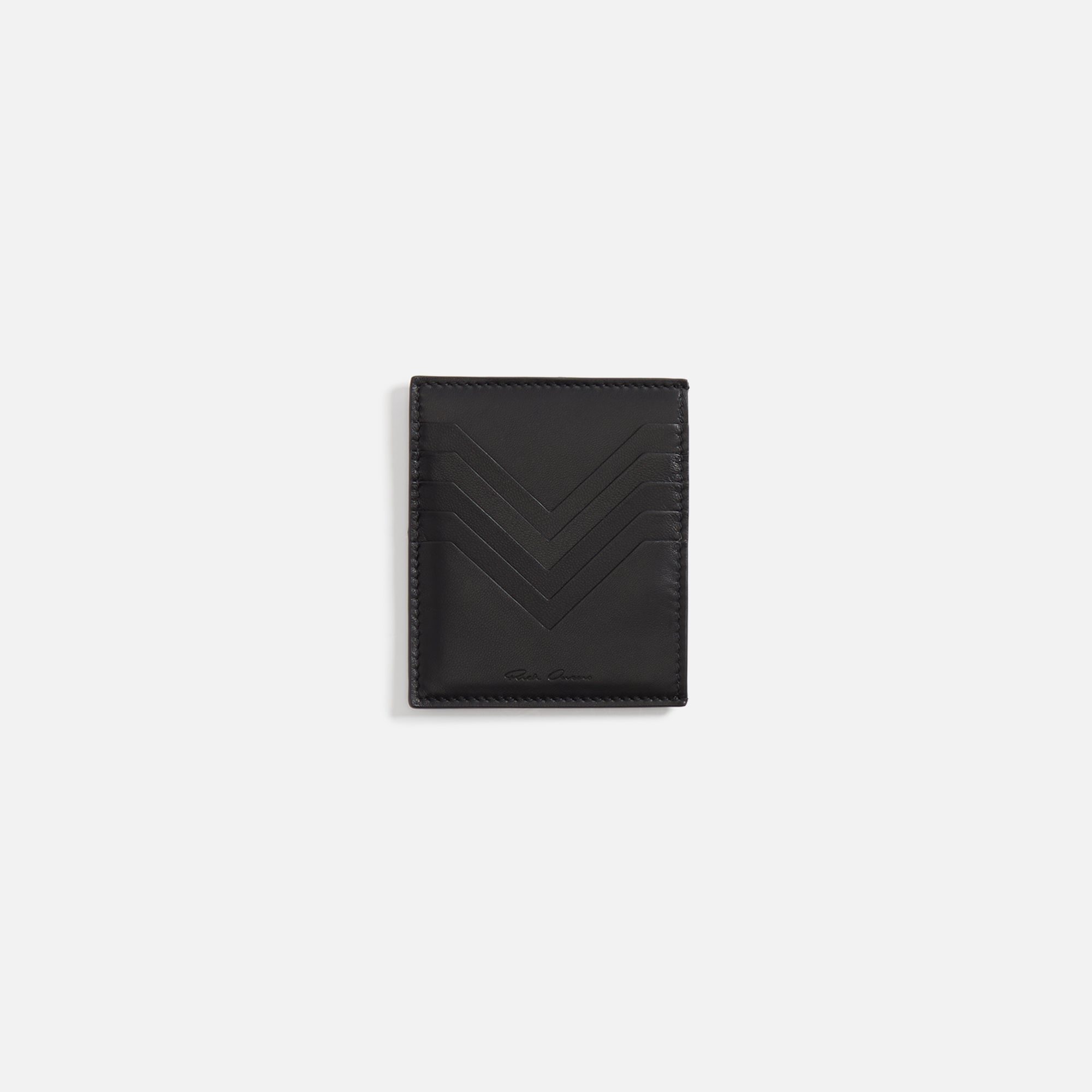 Square CC Holder Black Rick owens оригінал – Купити в Україні – боковий вид