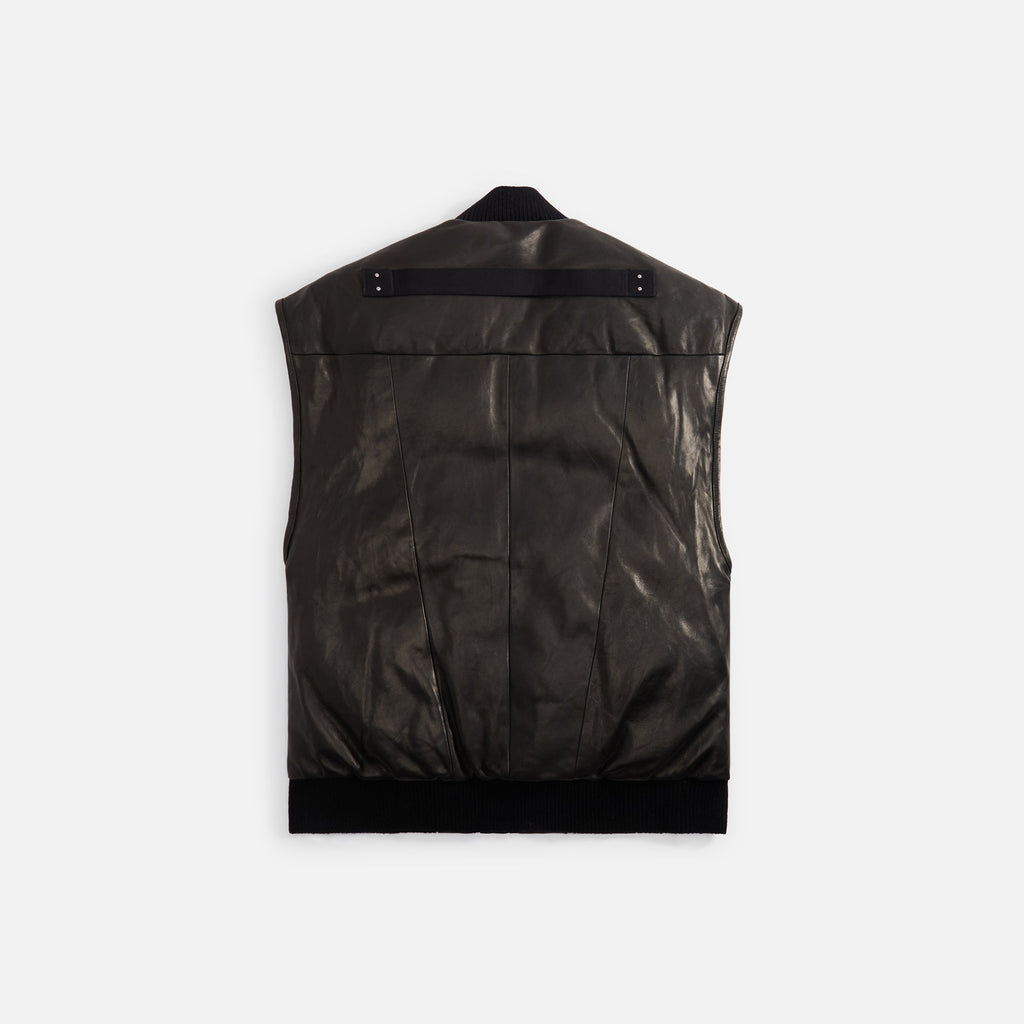 Оригінальна Jumbo Flight Vest Black Rick owens – вид ззаду