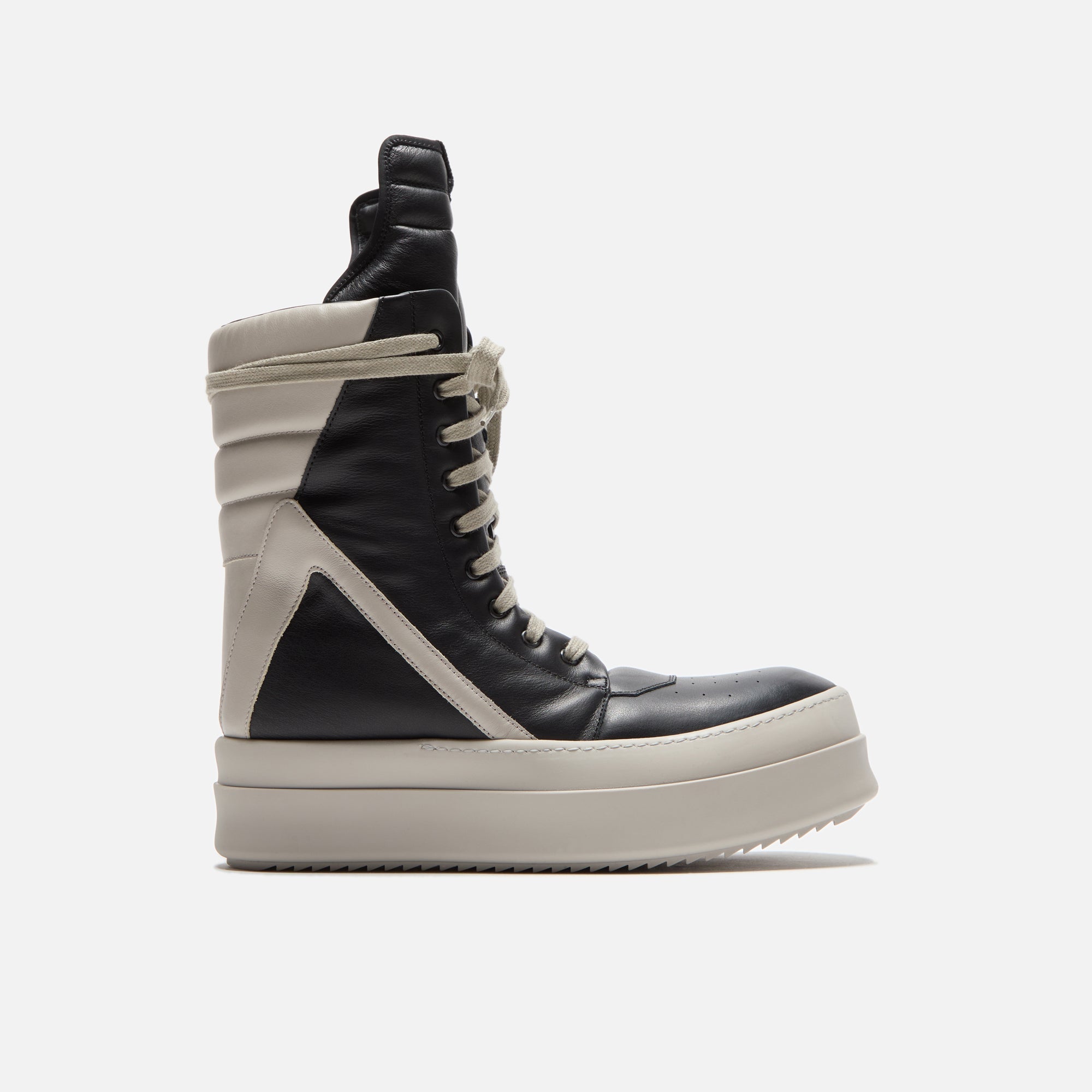 Оригінальна Mega Geobasket Sneakers Black Rick owens – боковий вид