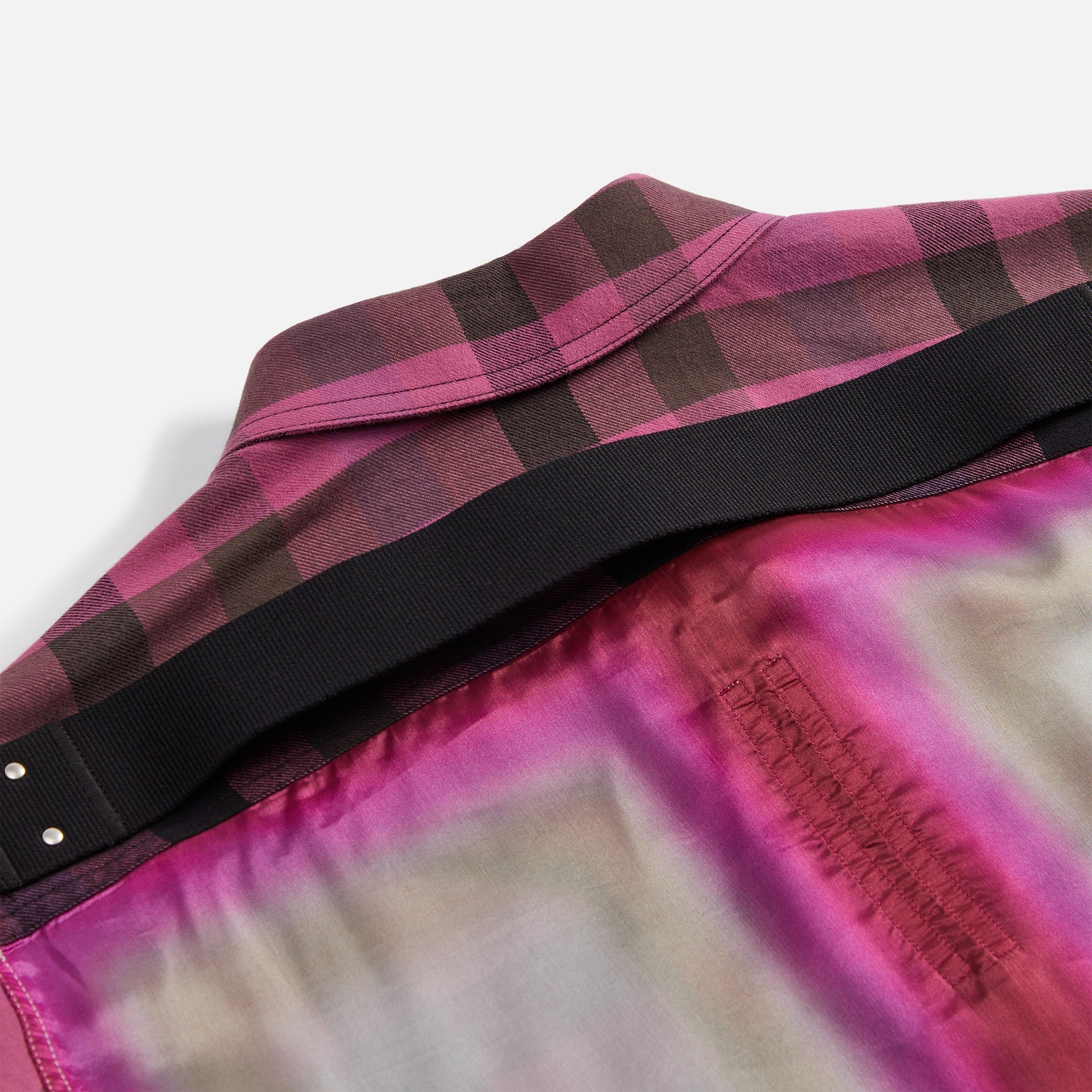 Fogpocket Outershirt Hot Pink Plaid Rick owens оригінал – Купити в Україні – детальний вид