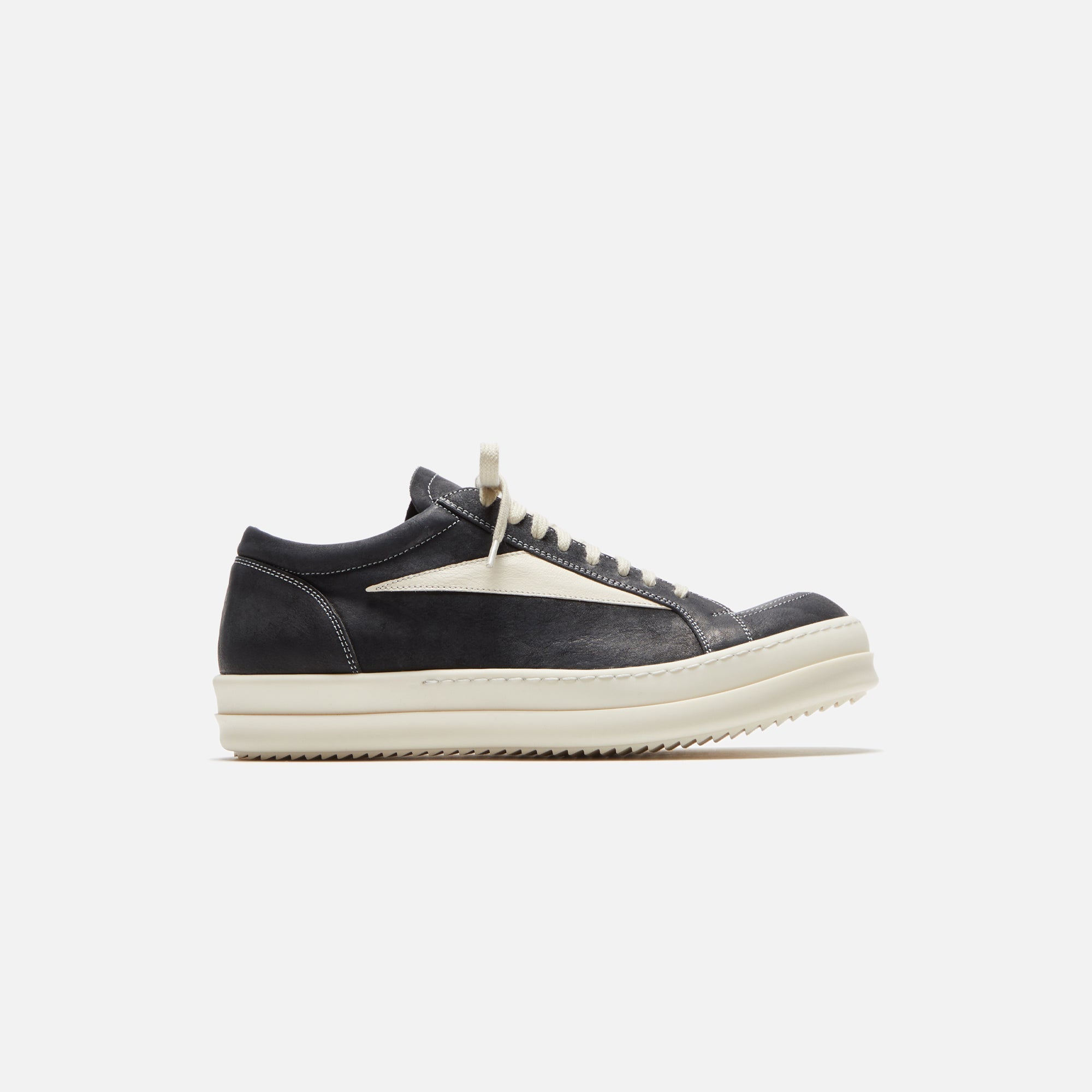 Scarpe Pelle Vintage Sneakers Black Rick owens – Гарантія оригінальності – боковий вид