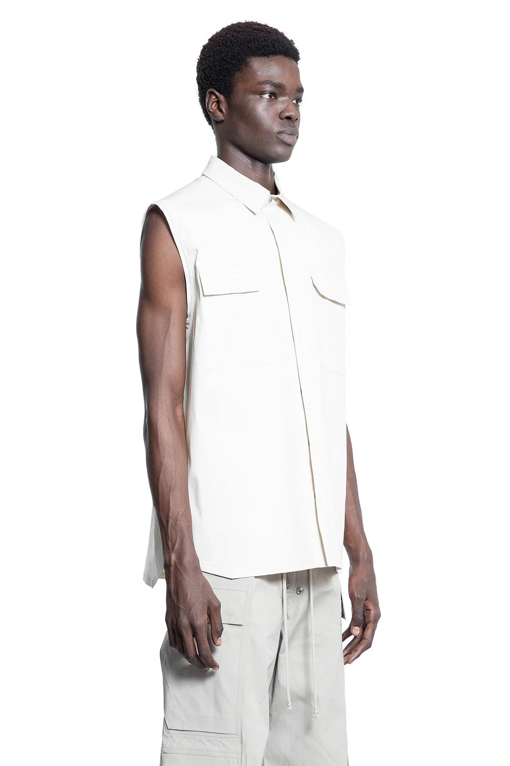 Hollywood Sleeveless Jumbo Shirt Rick owens оригінал – Купити в Україні – детальний вид