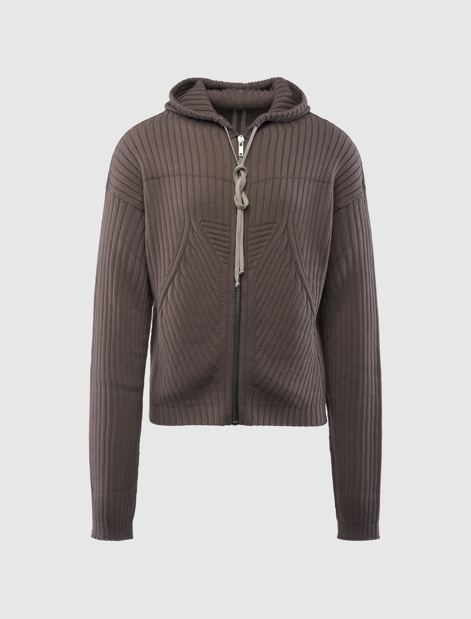 Zipped Knit Hoodie Rick owens – Гарантія оригінальності – боковий вид