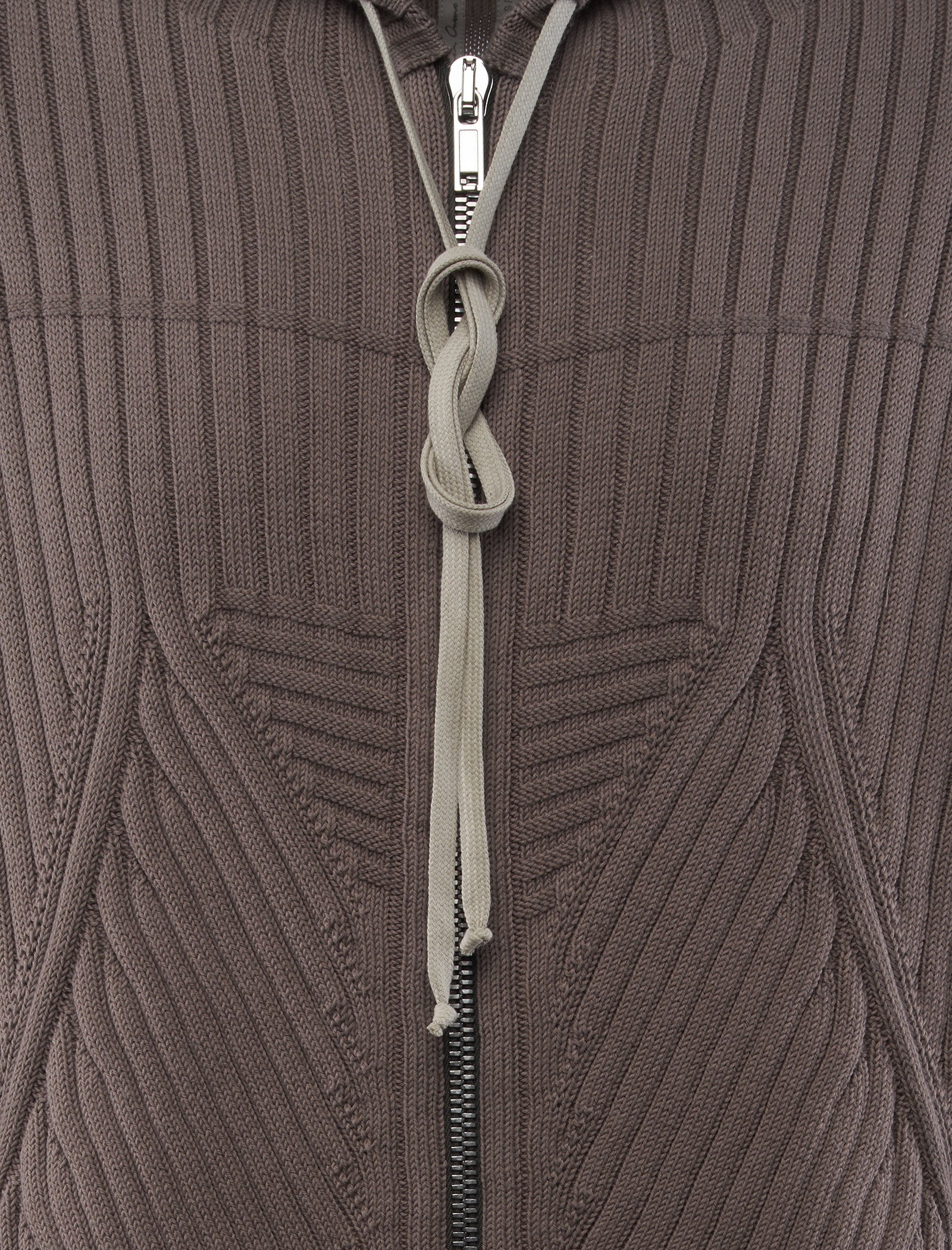 Zipped Knit Hoodie Rick owens – Гарантія оригінальності – вид ззаду