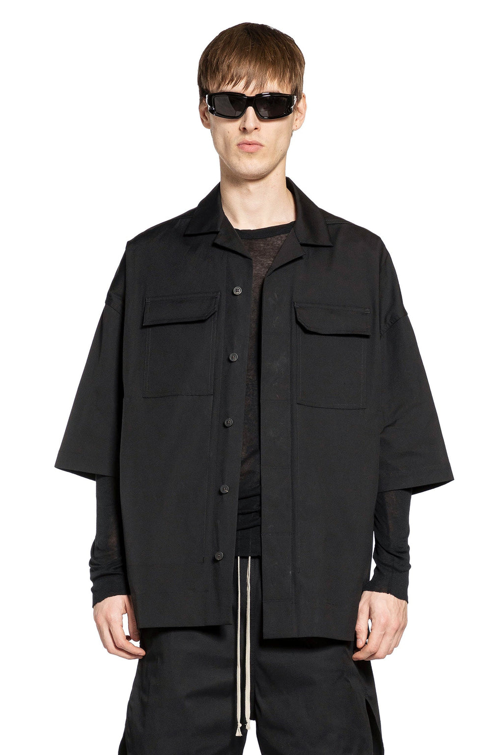 Oversized Buttoned Shirt Rick owens оригінал – Купити в Україні – боковий вид