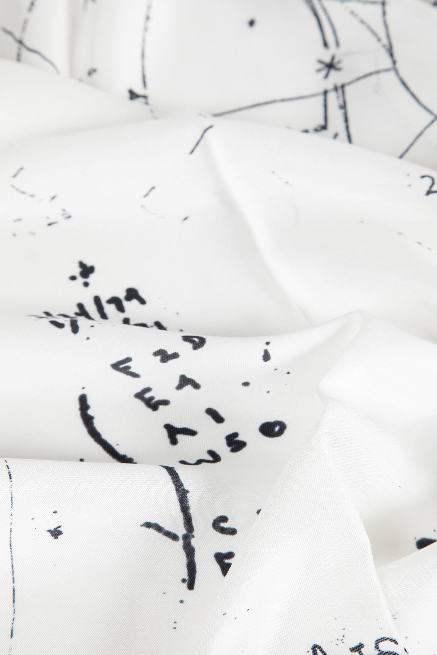 Temple Printed Astro Scarf Rick owens – Гарантія оригінальності – детальний вид - RICK OWENS