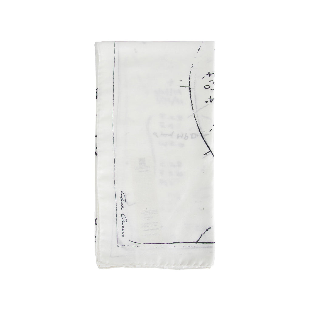 Temple Printed Astro Scarf Rick owens – Гарантія оригінальності – збільшений вид