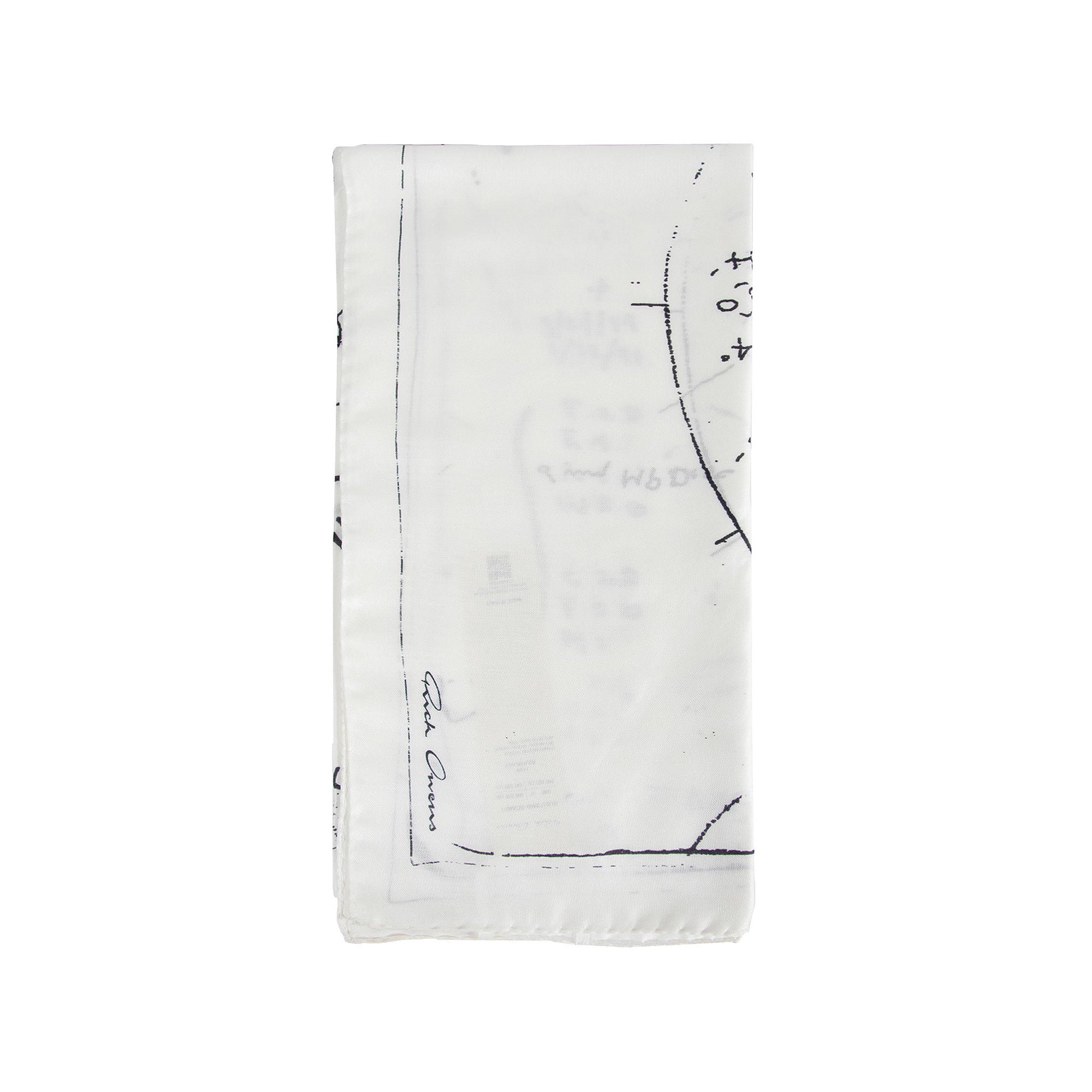 Temple Printed Astro Scarf Rick owens – Гарантія оригінальності – збільшений вид - RICK OWENS