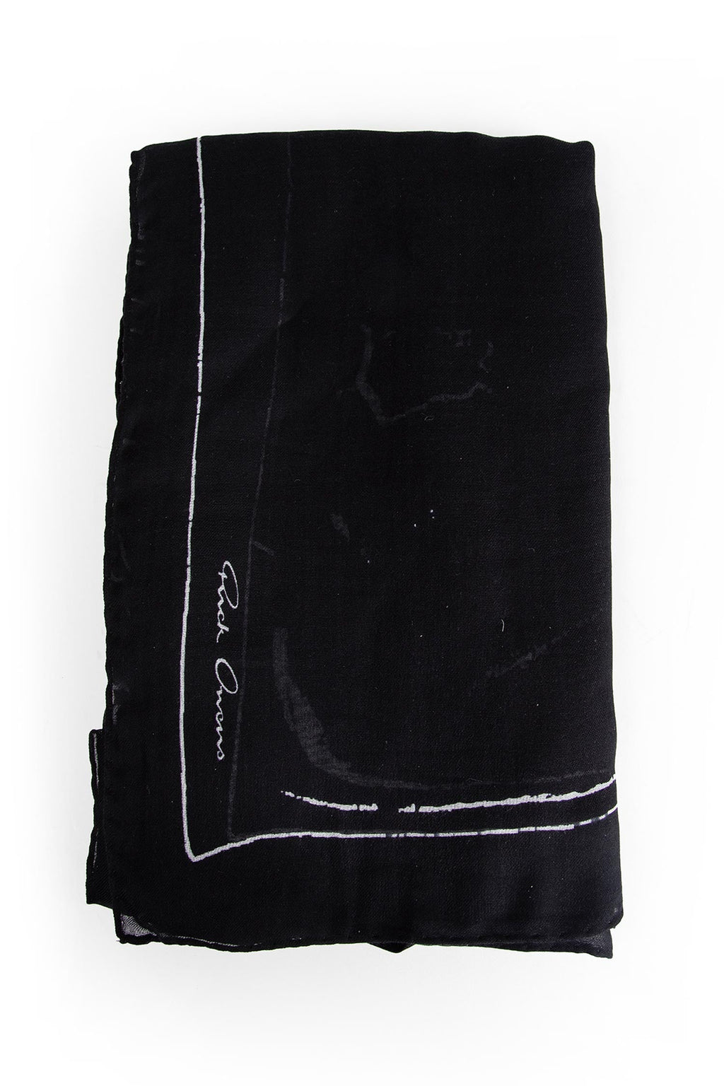 Temple Printed Scarf Rick owens оригінал – Купити в Україні – боковий вид
