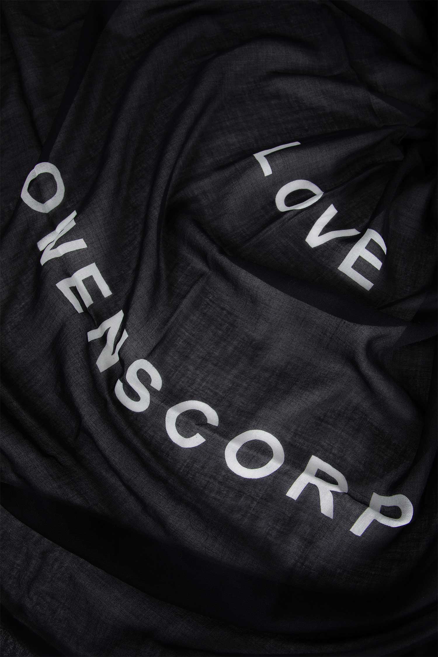 Temple Printed Scarf Rick owens оригінал – Купити в Україні – вид ззаду - RICK OWENS