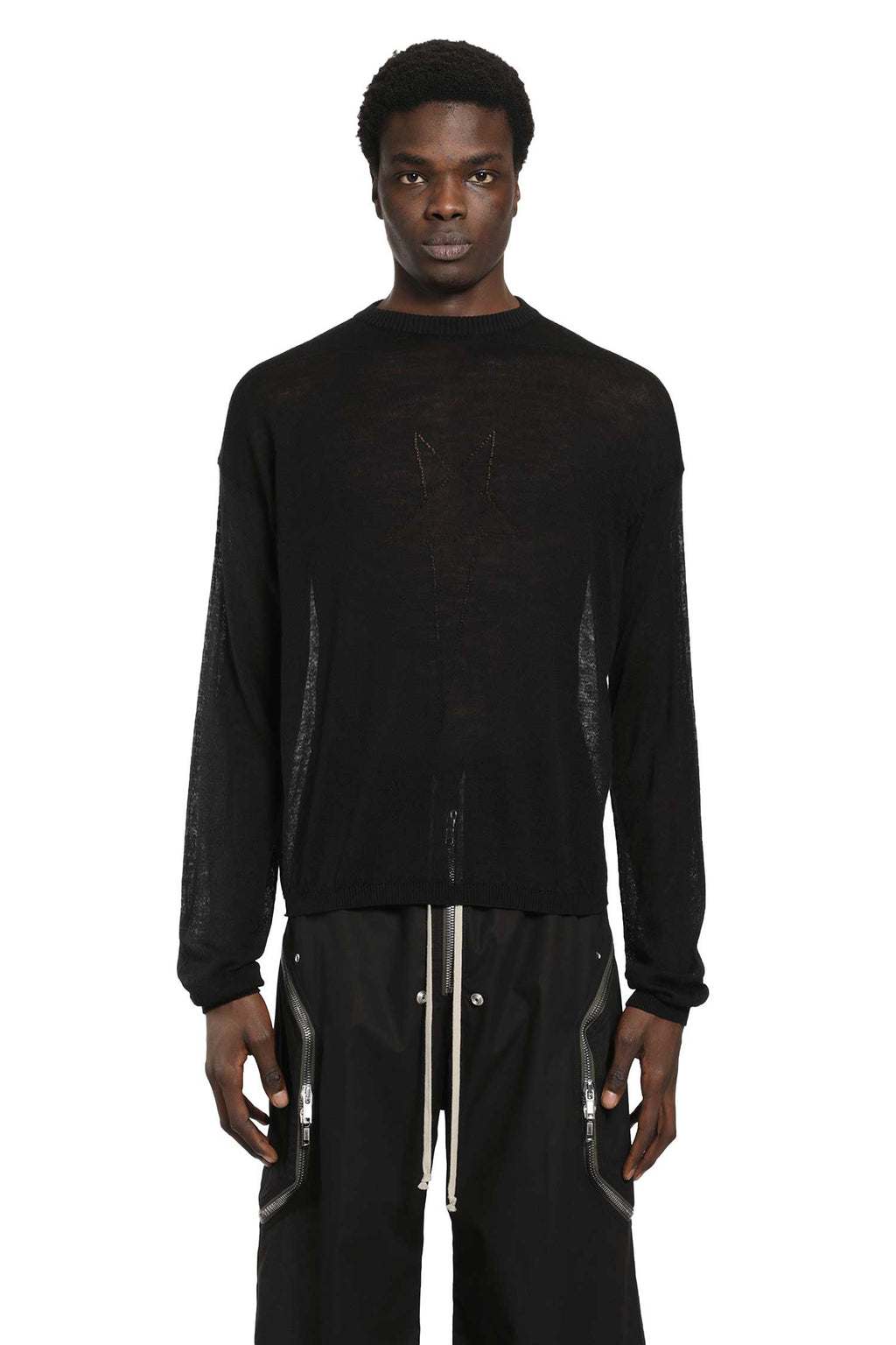 Temple Sheer Sweater Rick owens – Гарантія оригінальності – вид ззаду