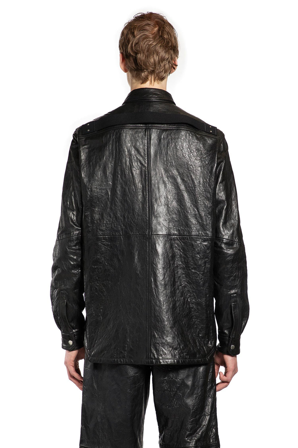 Оригінальна Temple Outershirt In Tumbled Lamb Rick owens – детальний вид