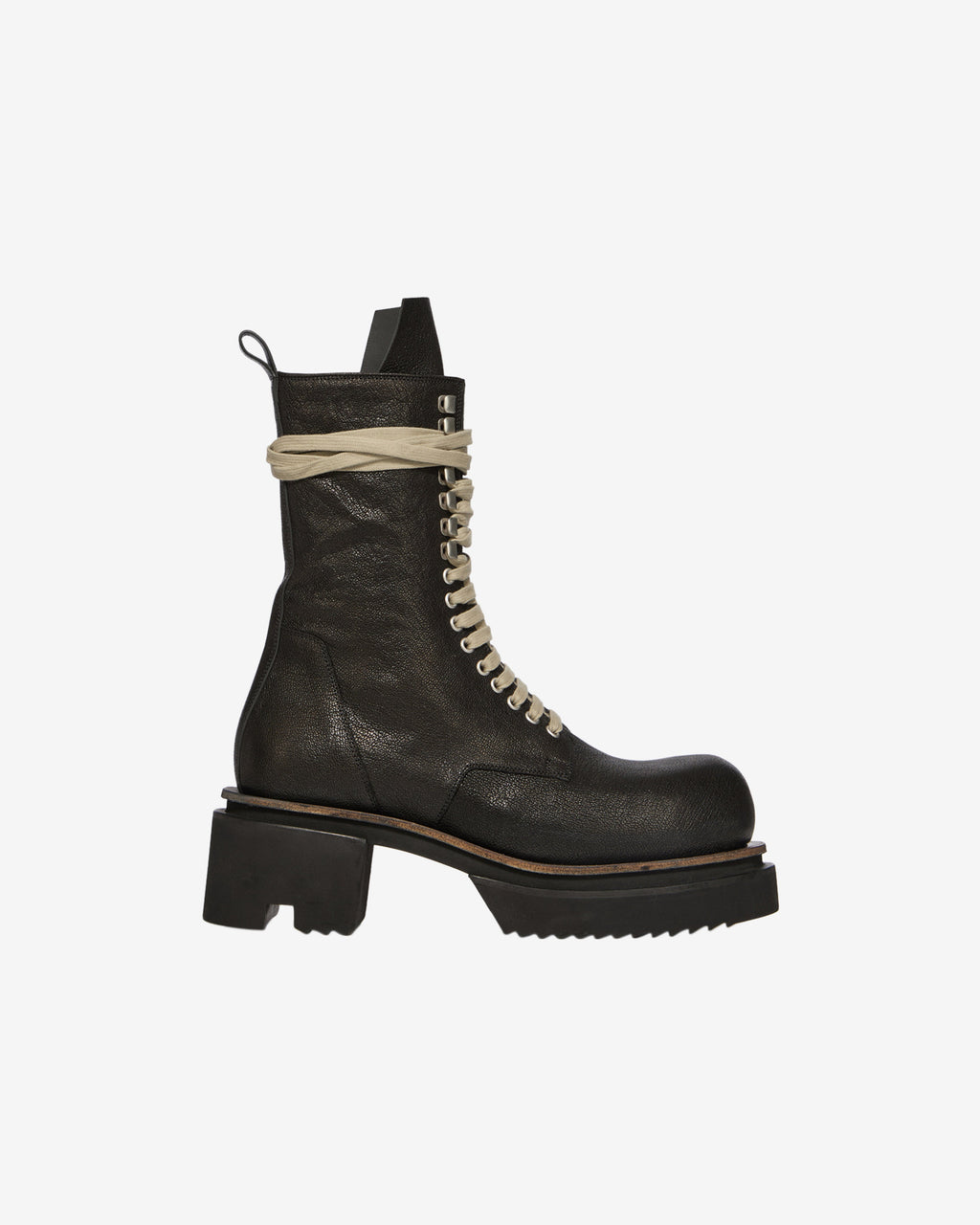 Оригінальна Mens Laceup Bogun Boots Rick owens – боковий вид