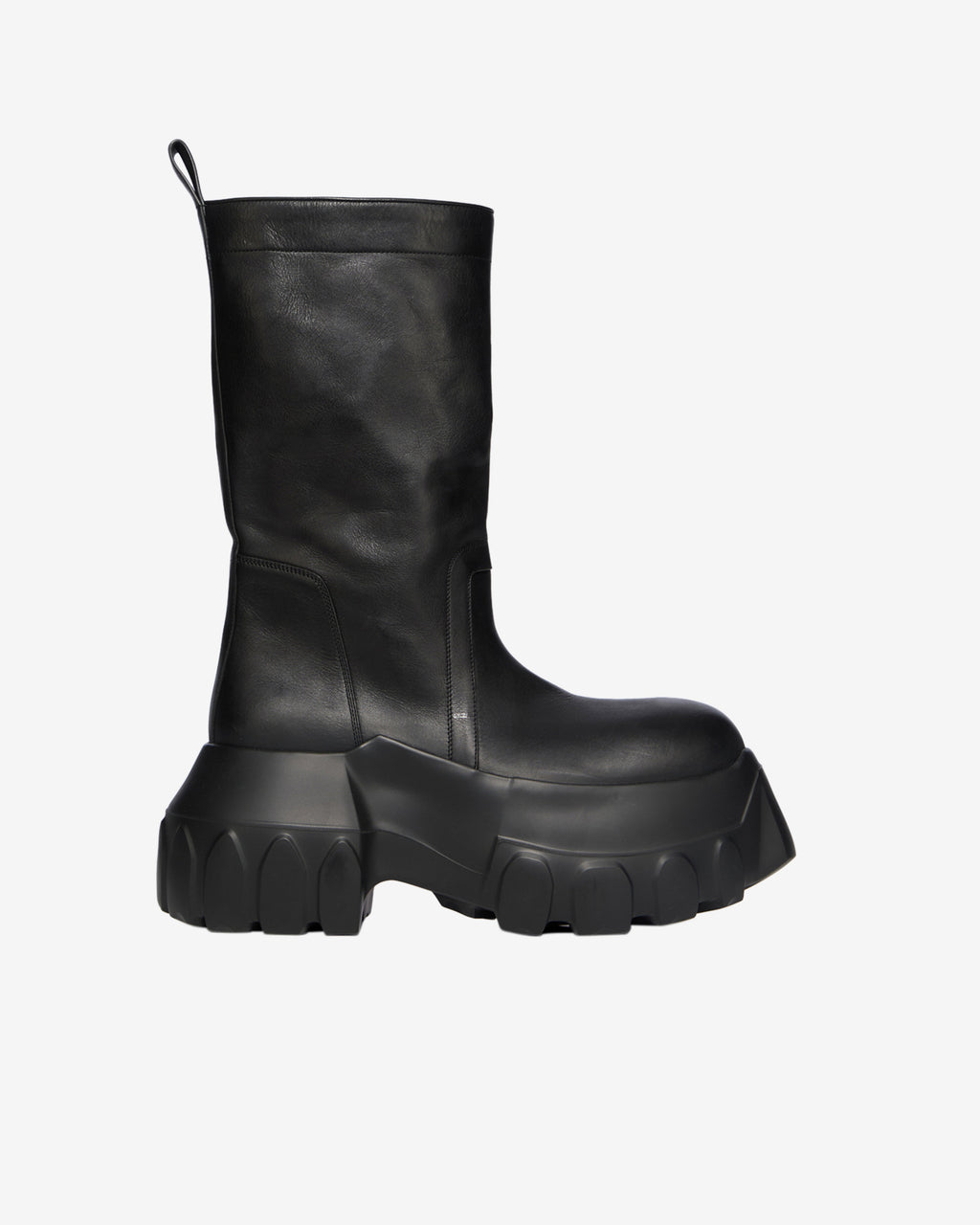 Mens Pull On Mega Tractor Boots Rick owens – Гарантія оригінальності – боковий вид