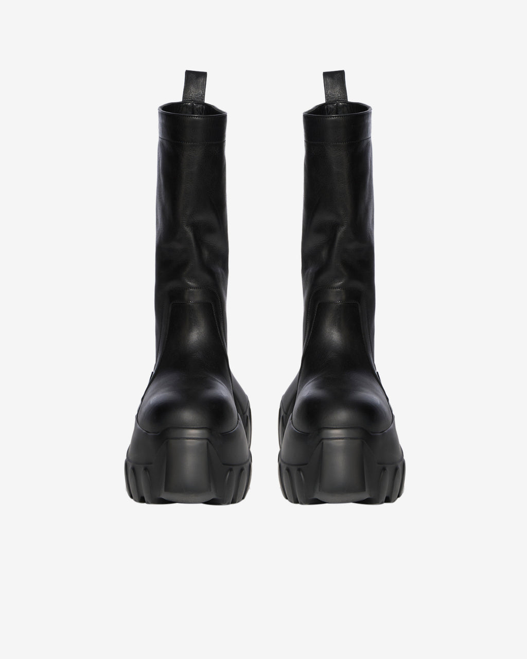 Mens Pull On Mega Tractor Boots Rick owens – Гарантія оригінальності – вид ззаду