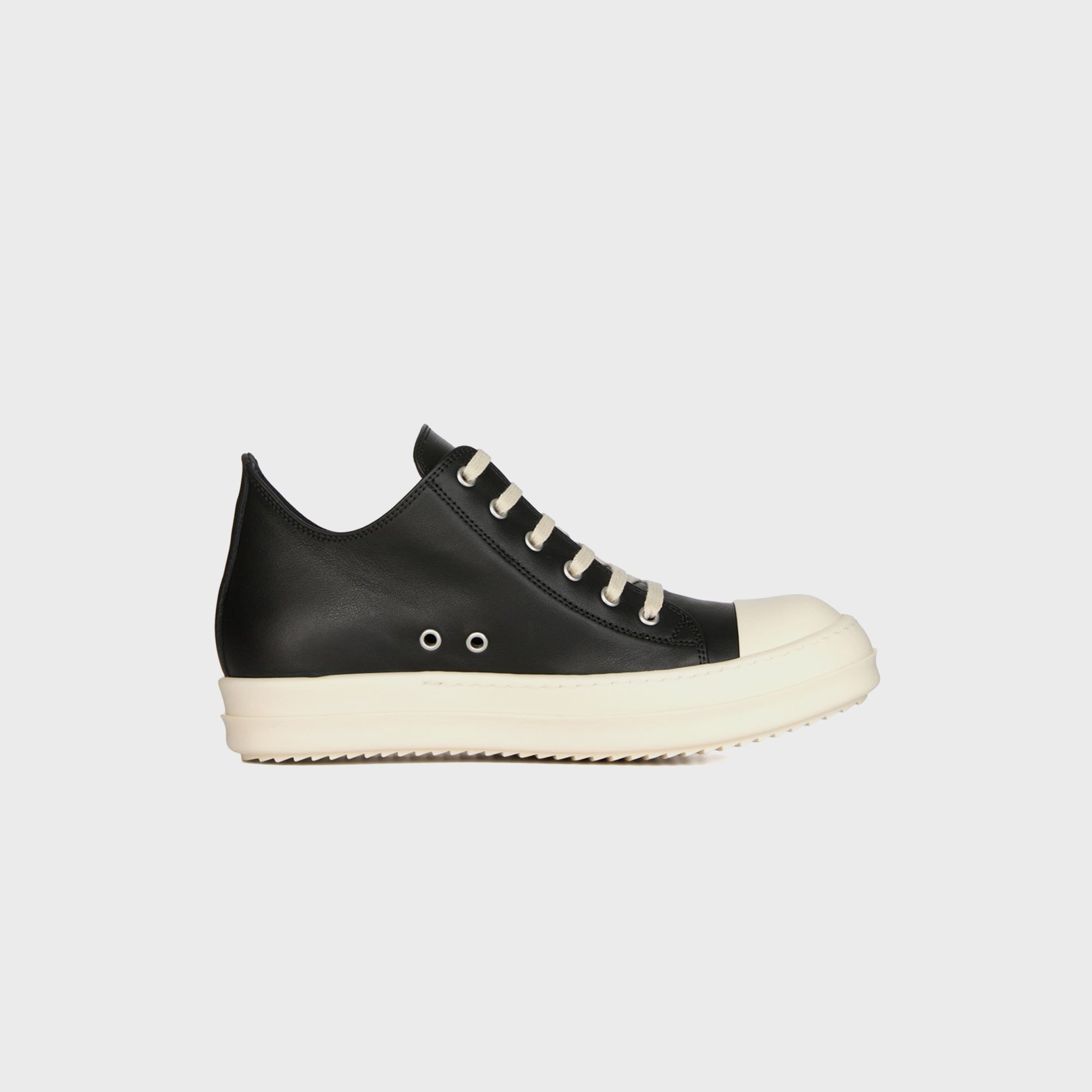 Оригінальна Ss26 Temple Low Sneaks Black Rick owens – боковий вид