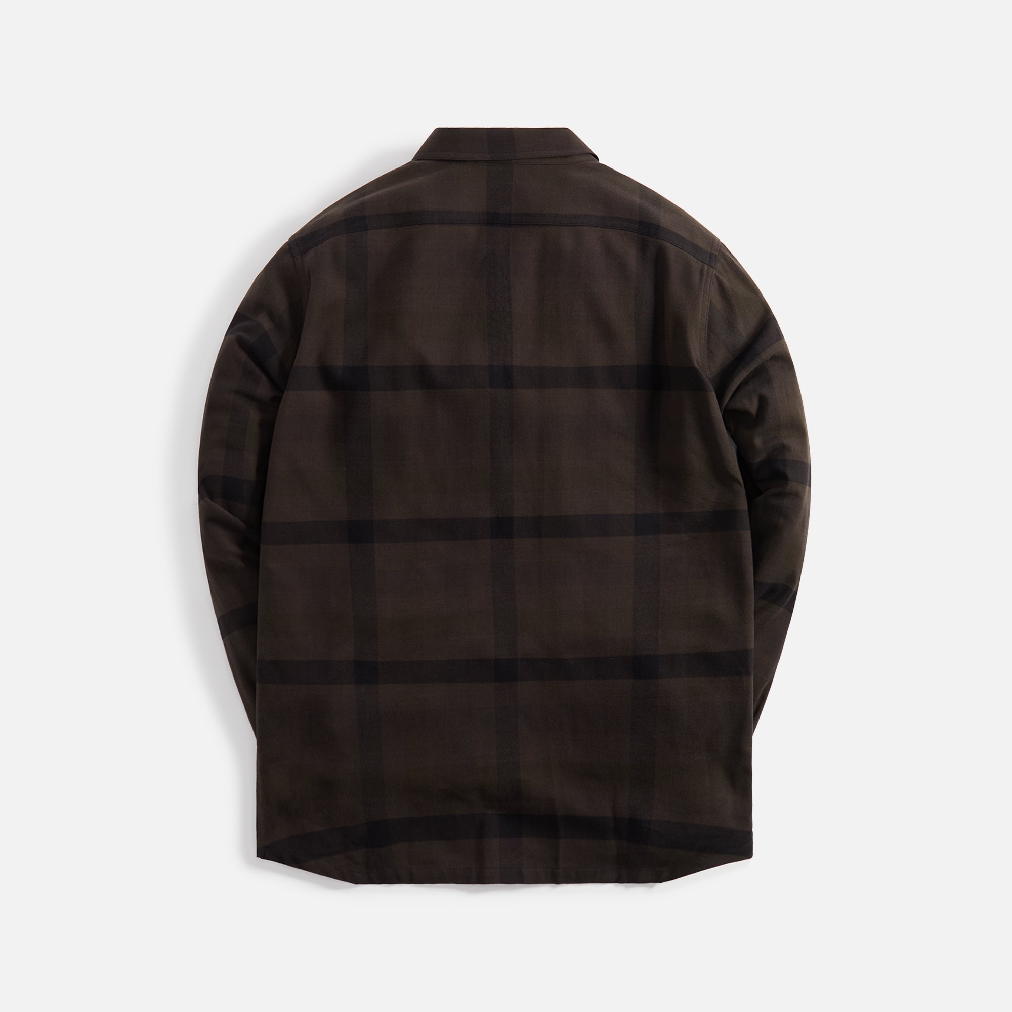 Оригінальна Work Shirt Dark Dust Plaid Rick owens – вид ззаду