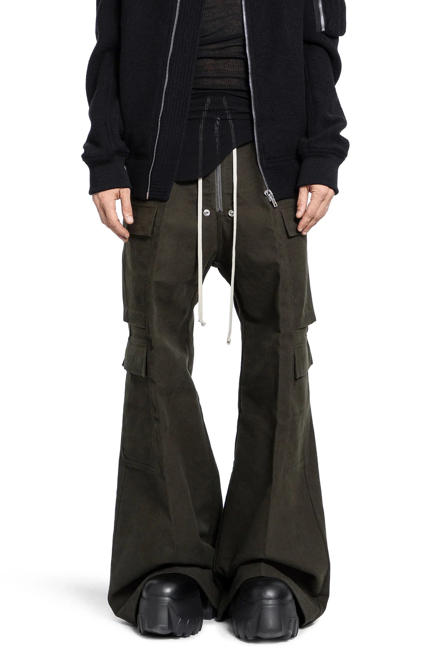Оригінальна Man Green Trousers Rick owens – боковий вид