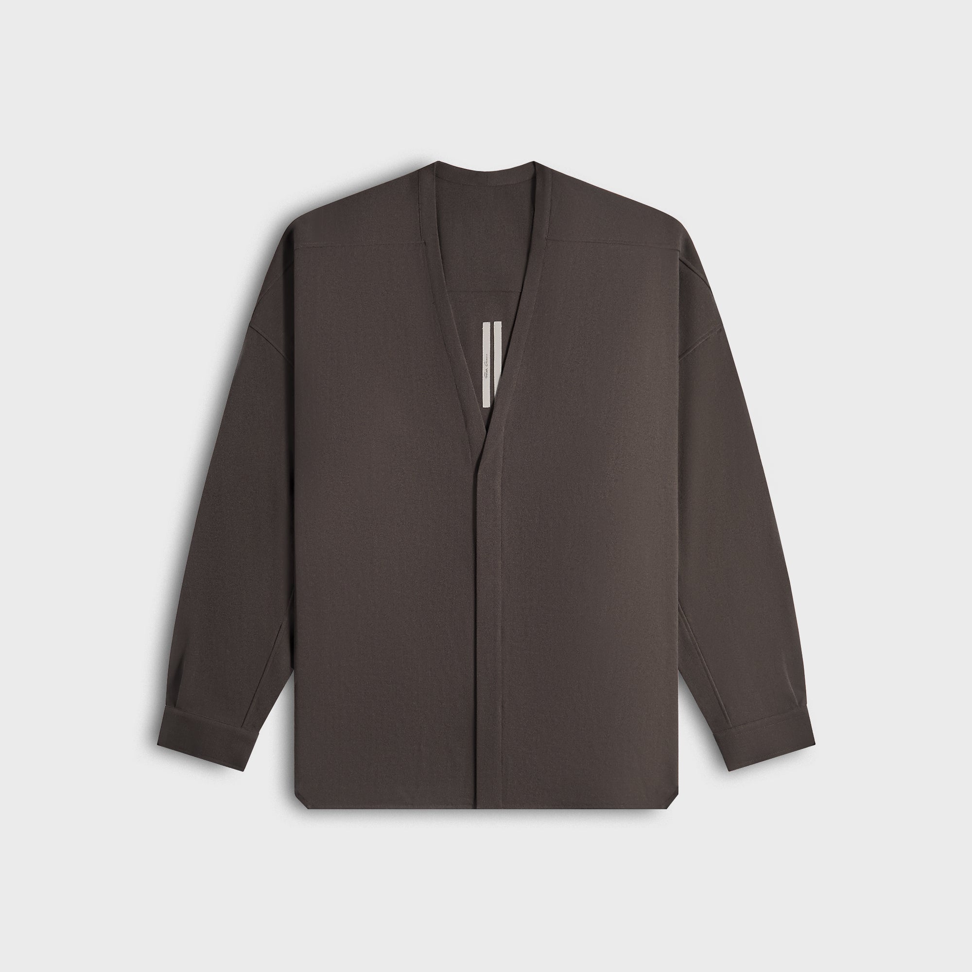 Оригінальна Lido Larry Shirt Dark Dust Rick owens – боковий вид
