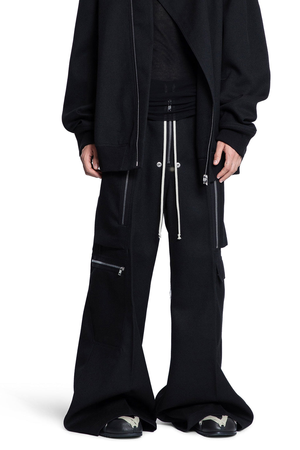Concordians Cargobelas In Wool Drill Rick owens – Гарантія оригінальності – боковий вид