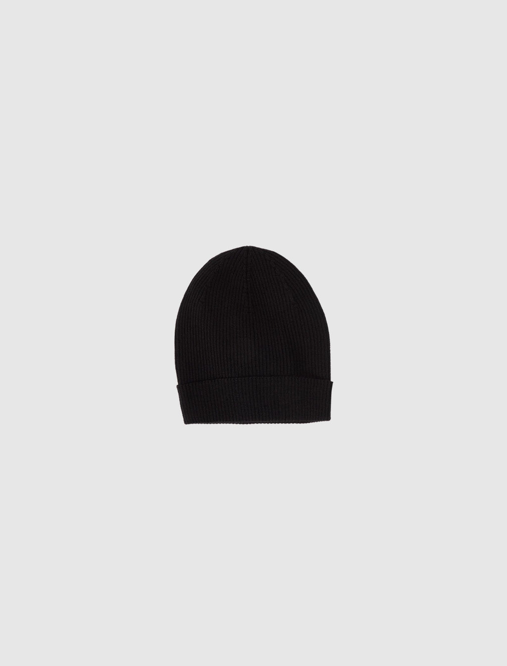 Ribbed Beanie Black Rick owens – Гарантія оригінальності – боковий вид