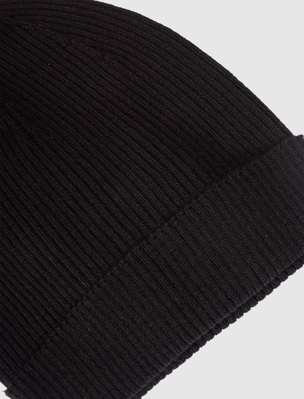 Ribbed Beanie Black Rick owens – Гарантія оригінальності – вид ззаду