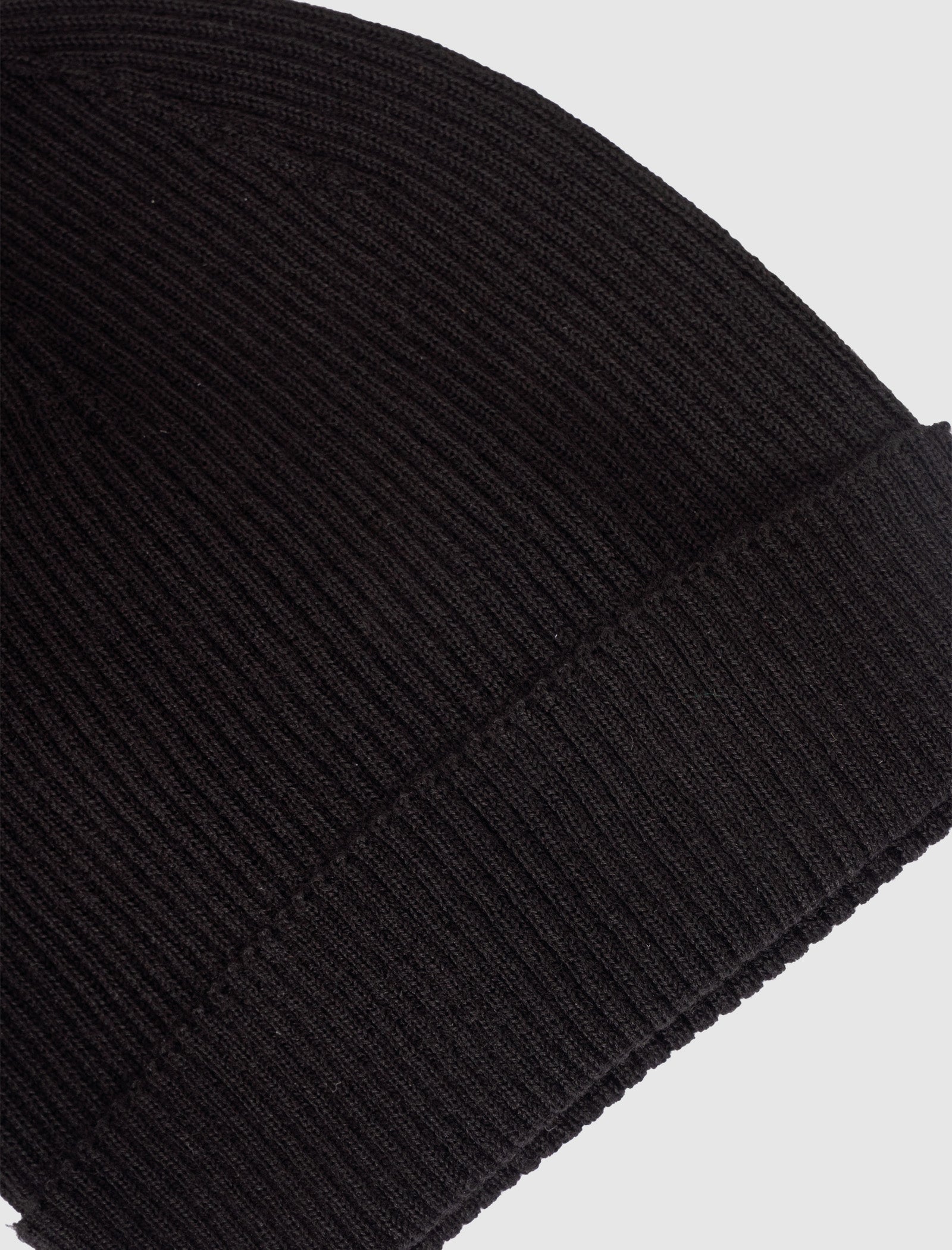 Ribbed Beanie Black Rick owens – Гарантія оригінальності – вид ззаду - RICK OWENS