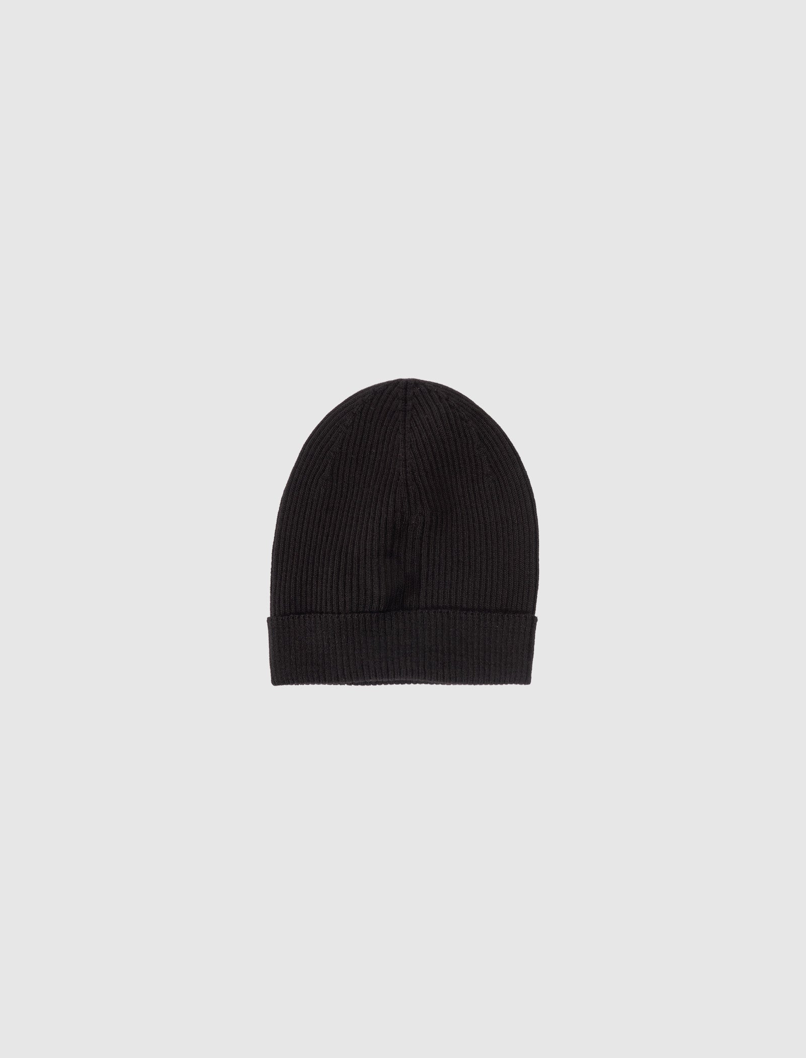 Ribbed Beanie Black Rick owens – Гарантія оригінальності – детальний вид