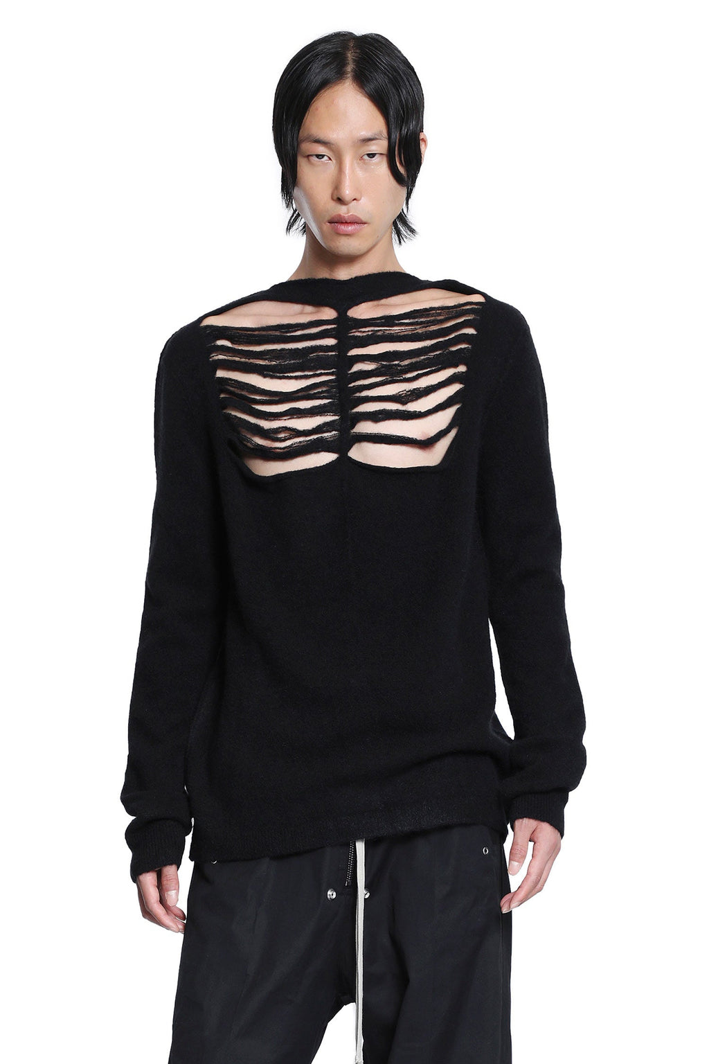 Concordians Top In Alpaca Grid Knit Rick owens оригінал – Купити в Україні – боковий вид