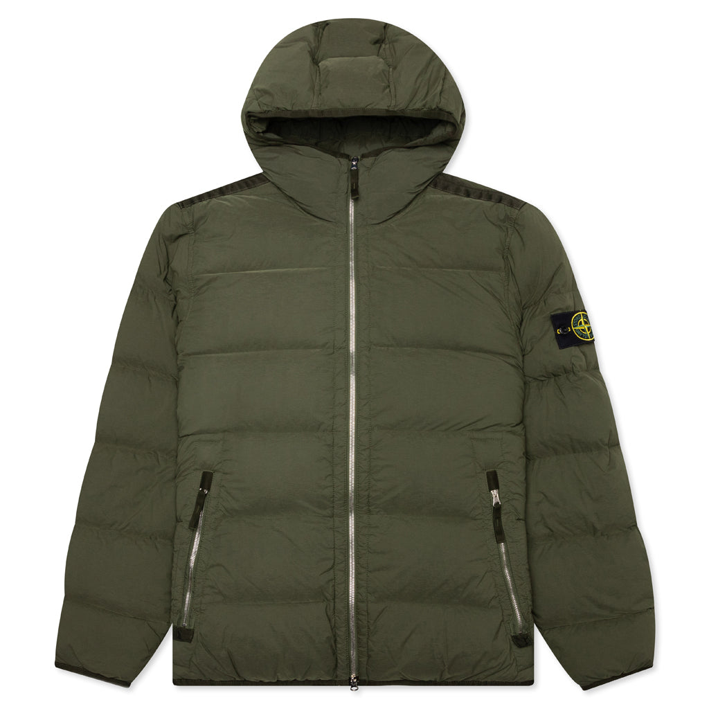 Real Feather Hooded Jacket Stone island оригінал – Купити в Україні – боковий вид