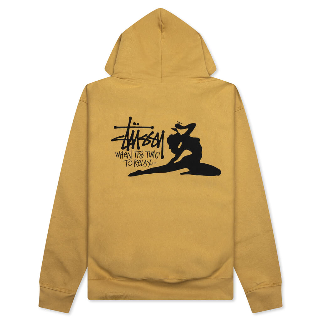Relax Hoodie Curry Stussy оригінал – Купити в Україні – вид ззаду