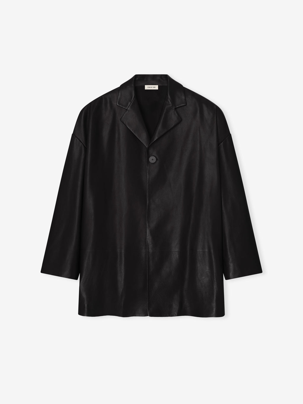 Оригінальна Leather Relaxed Blazer Fear of god – детальний вид