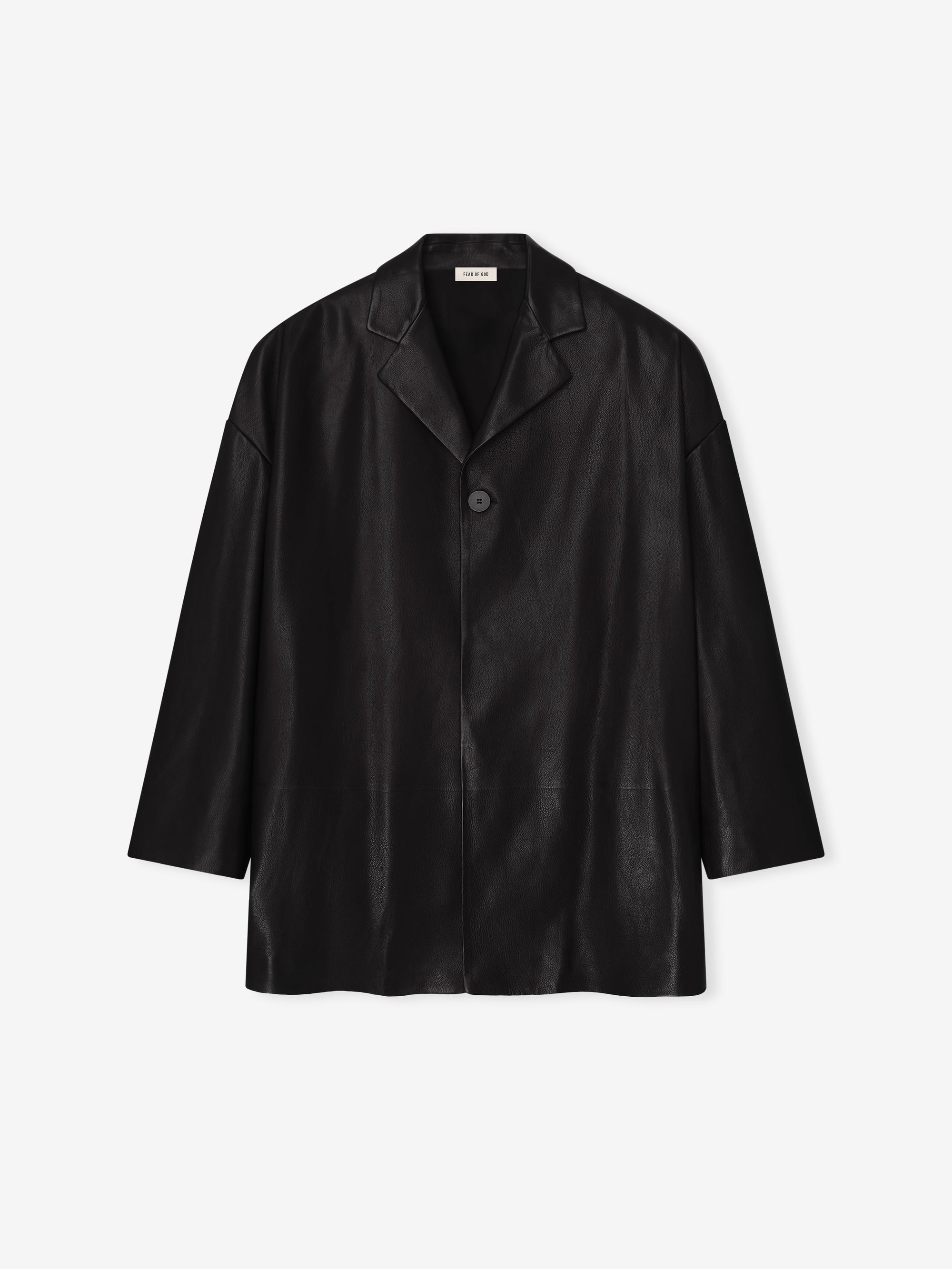 Оригінальна Leather Relaxed Blazer Fear of god – детальний вид